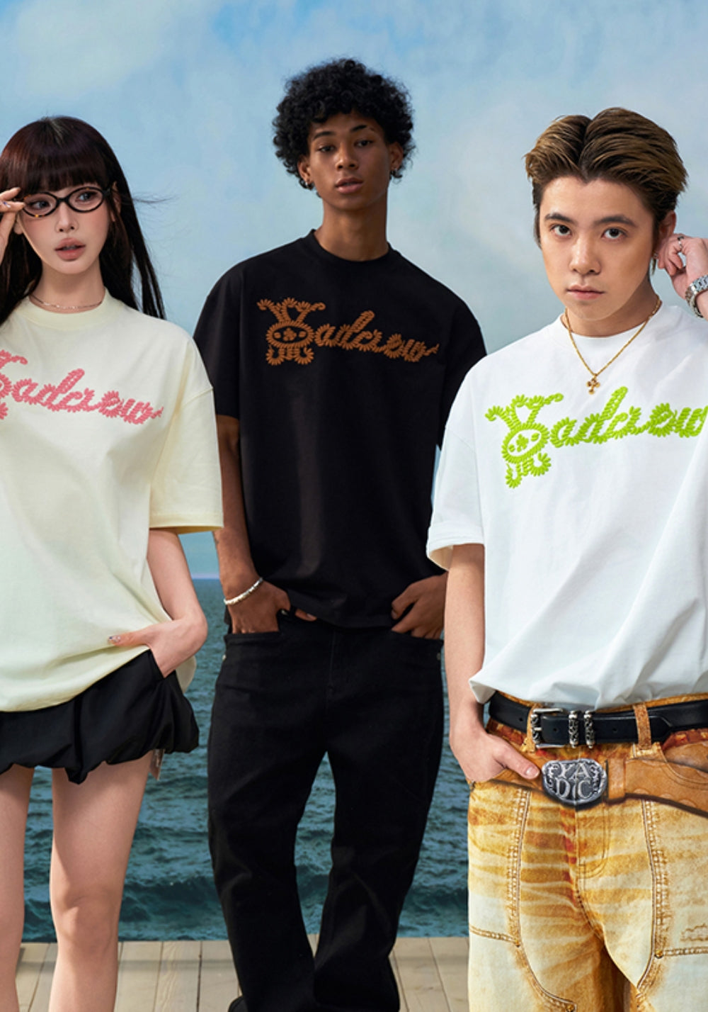 YADcrew丨YADcrew Knot-Embroidered Logo Tee-Green - PSYLOS 1, YADcrew丨YADcrew Knot-Embroidered Logo Tee-Green, T-Shirt, YADcrew•JAPAN, PSYLOS 1