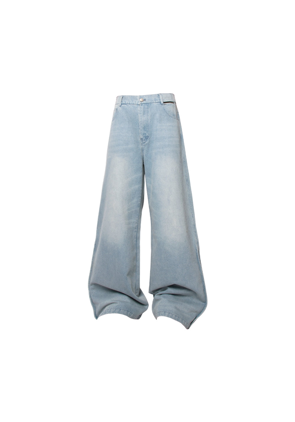 RELABEL丨Washed Zip Waist Straight Jeans - PSYLOS 1, RELABEL丨Washed Zip Waist Straight Jeans, Pants, RELABEL, PSYLOS 1