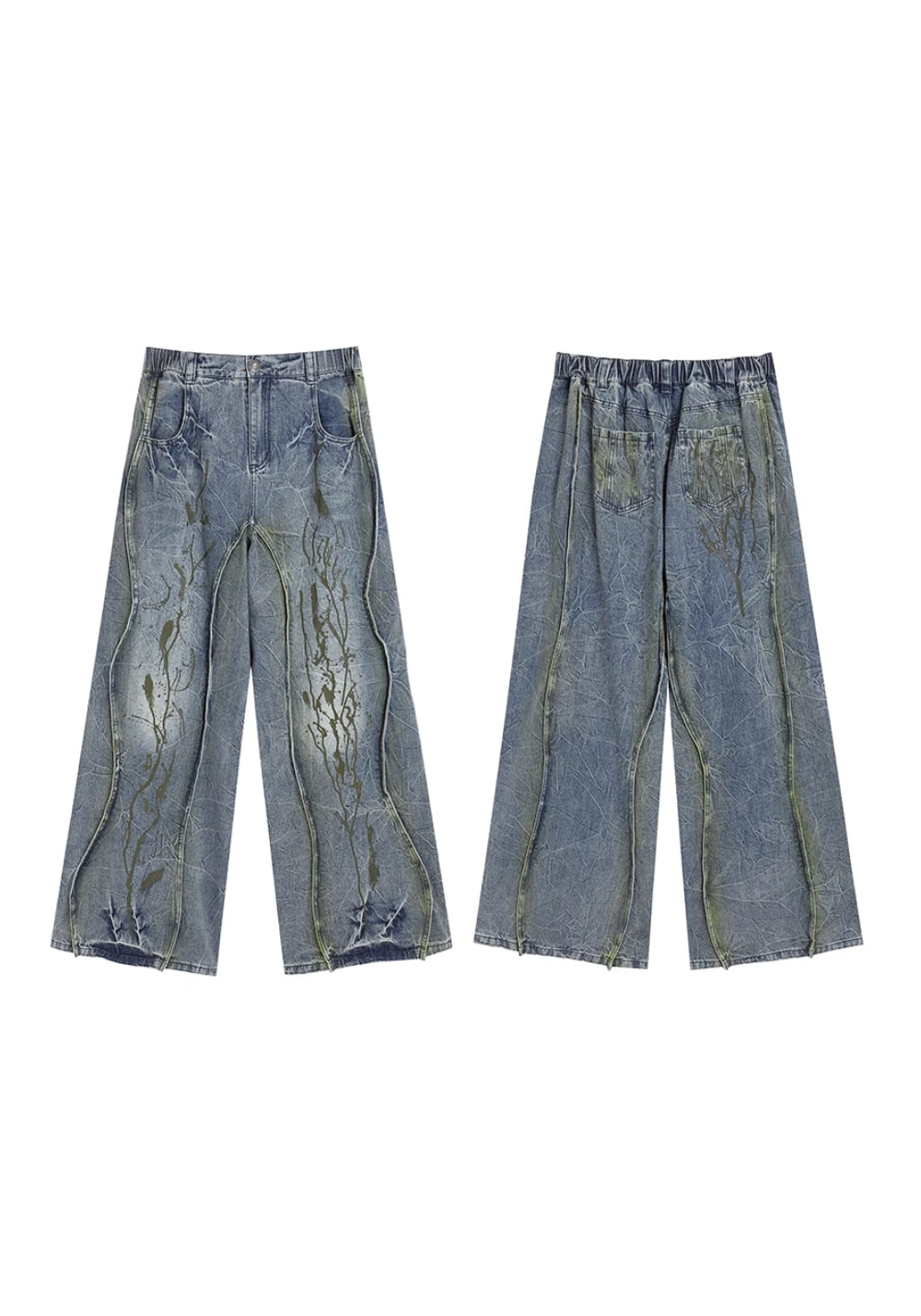 DND4DES丨Branch Paint-Washed Pants - PSYLOS 1, DND4DES丨Branch Paint-Washed Pants, Pants, DND4DES•JAPAN, PSYLOS 1