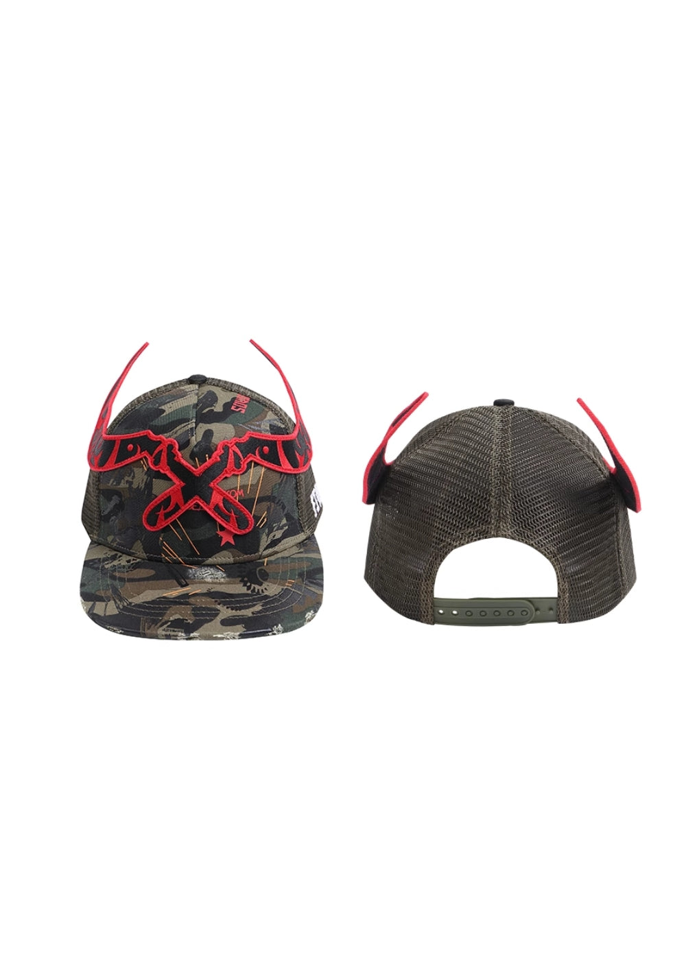 DND4DES丨Red Patch Camo Cap - PSYLOS 1, DND4DES丨Red Patch Camo Cap, Hat, DND4DES•JAPAN, PSYLOS 1