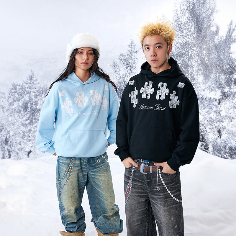 YADcrew | Puzzle Lace Print Hoodie - PSYLOS 1, YADcrew | Puzzle Lace Print Hoodie, Hoodie, YADcrew•JAPAN, PSYLOS 1