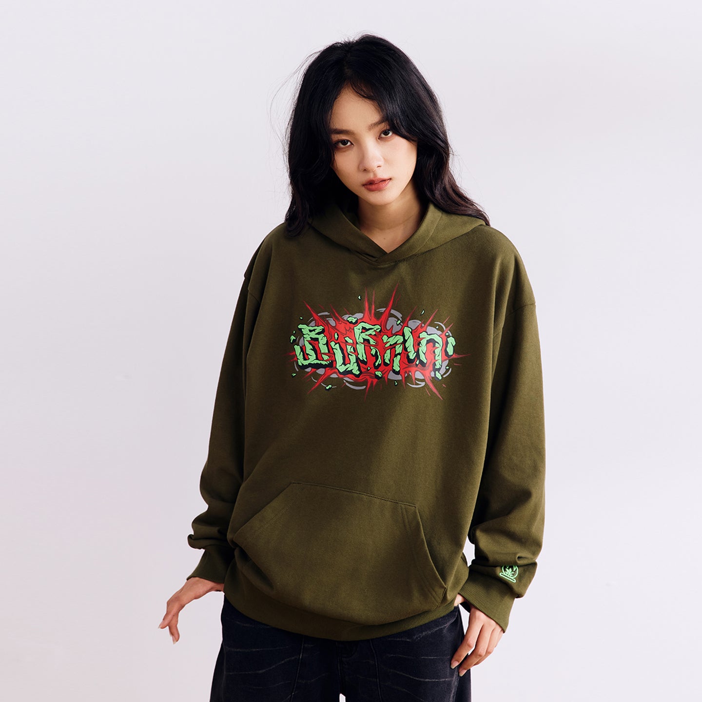 BURNIN*3D Printed Explosive Stone Hoodie - PSYLOS 1, BURNIN*3D Printed Explosive Stone Hoodie, Hoodie, Burnin, PSYLOS 1