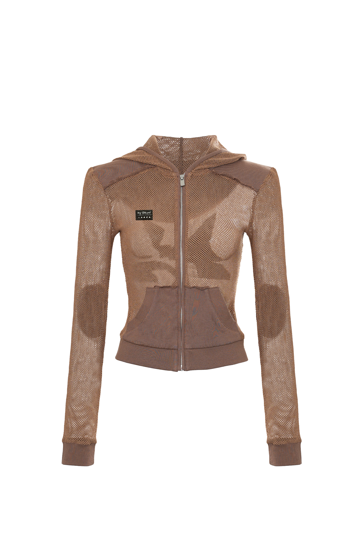 Star Patch Mesh Sweatshirt Jacket - PSYLOS 1, Star Patch Mesh Sweatshirt Jacket, Coat, NyDkyel, PSYLOS 1