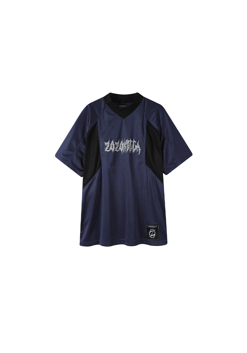 ZOZOKILLA Dark Blue Mesh Sports Jersey T - shirt