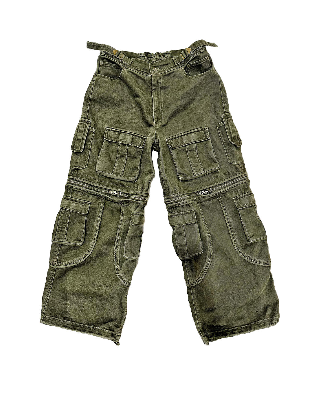 WoosterArchive | Millitary Green Cargo Pants With Removable Legs - PSYLOS 1, WoosterArchive | Millitary Green Cargo Pants With Removable Legs, Men's Wear, WoosterArchive, PSYLOS 1