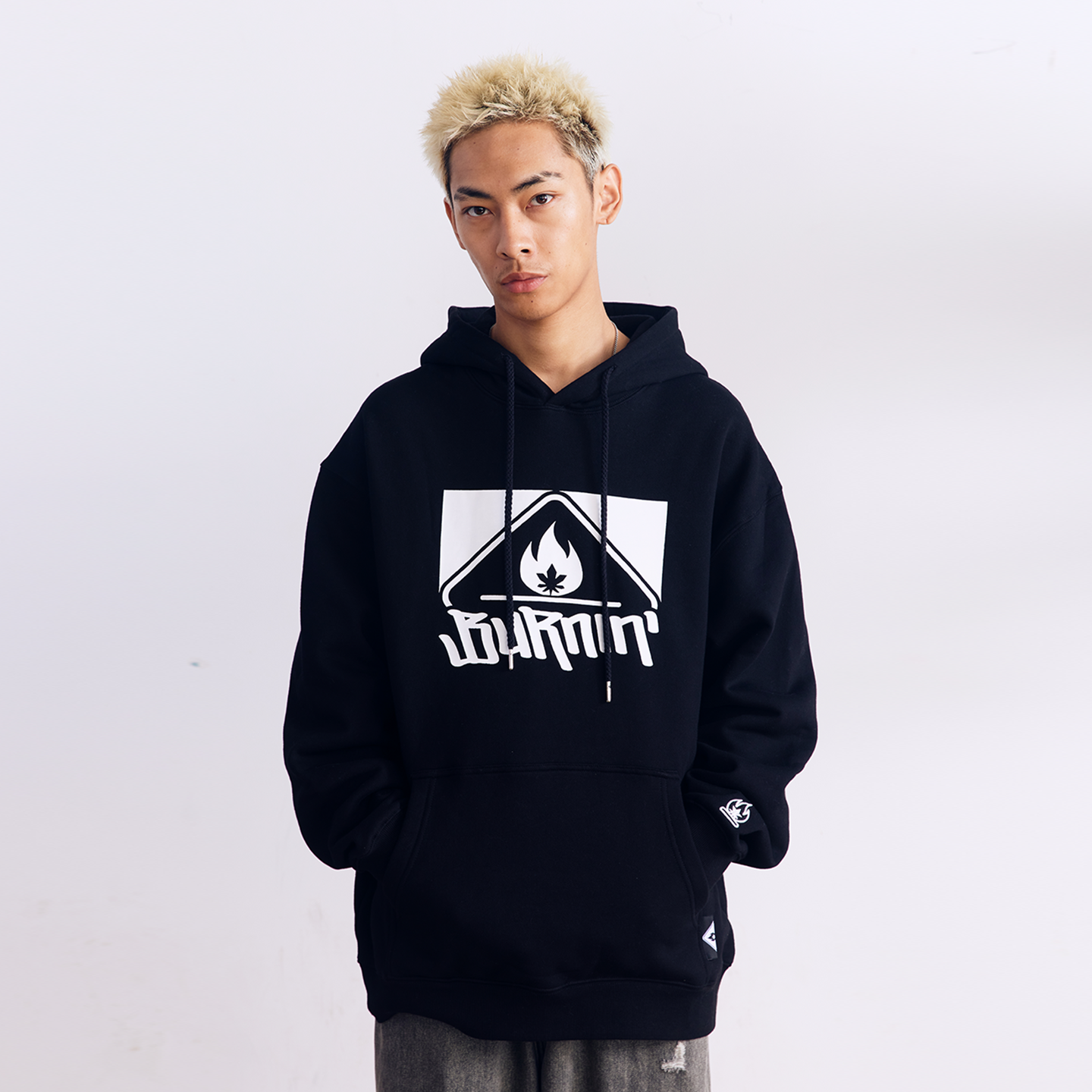 BURNIN* Square LOGO New Style Hoodie - PSYLOS 1, BURNIN* Square LOGO New Style Hoodie, Hoodie, Burnin, PSYLOS 1