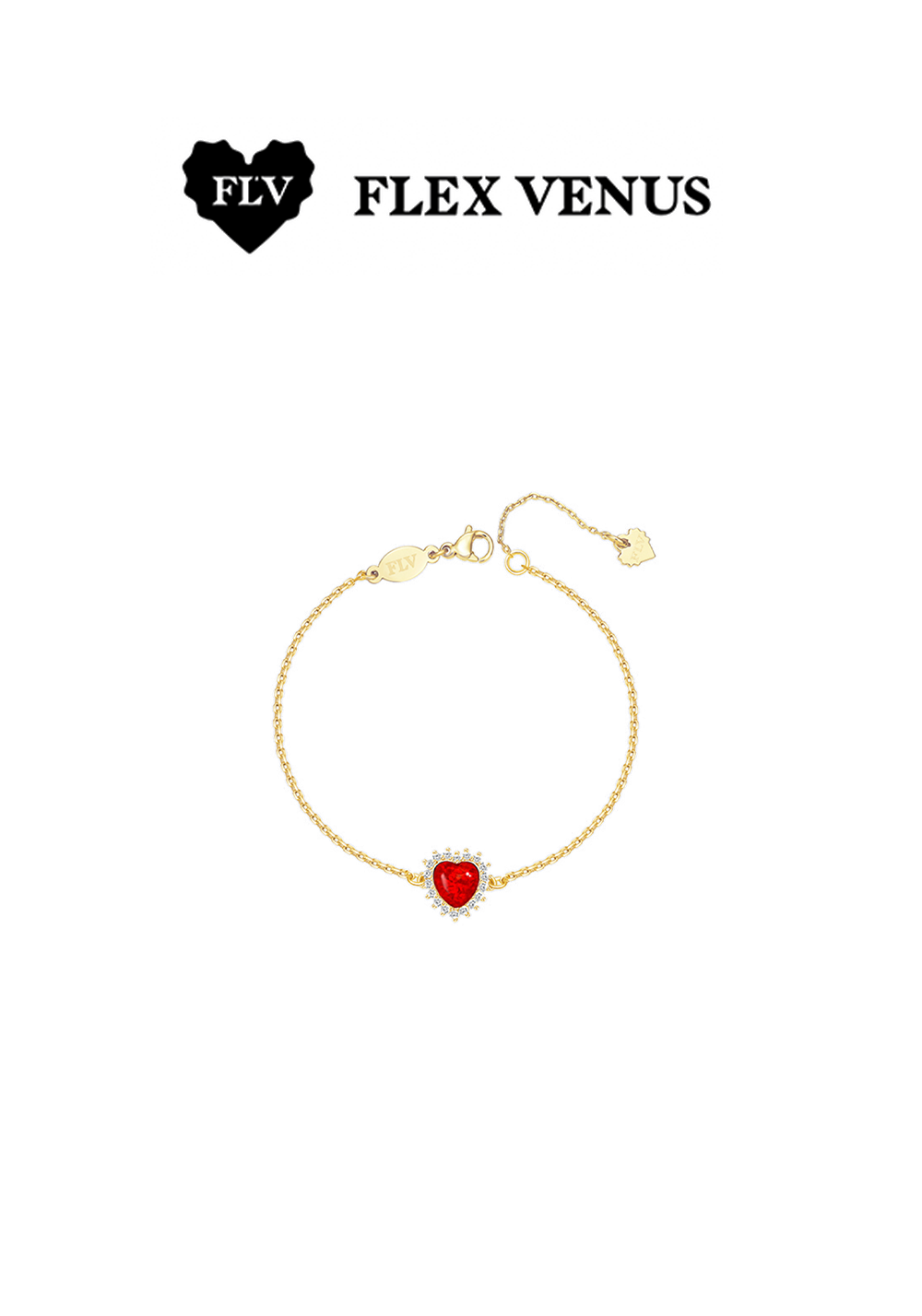 FLV Opal Stone Heartbeat Bracelet