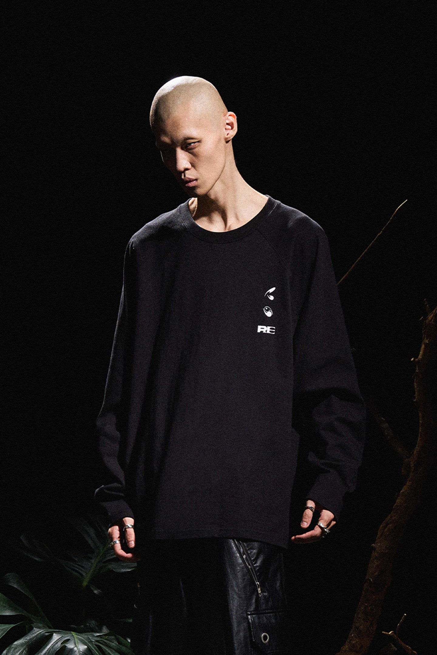 RELABEL丨Two-tone Print Sstructured Long Sleeve T-shirt - PSYLOS 1, RELABEL丨Two-tone Print Sstructured Long Sleeve T-shirt, T-Shirt, RELABEL, PSYLOS 1