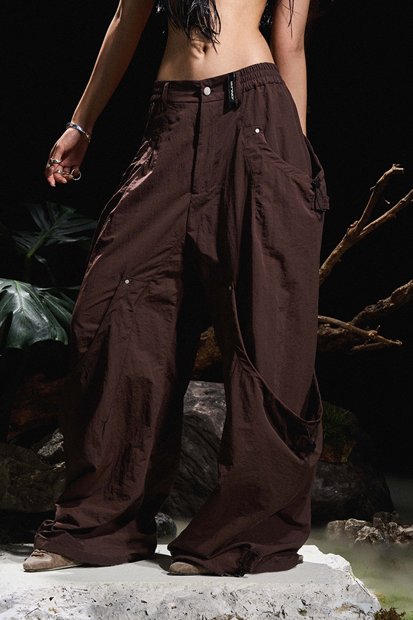 RELABEL丨Drawstring Nylon Pants - PSYLOS 1, RELABEL丨Drawstring Nylon Pants, Pants, RELABEL, PSYLOS 1
