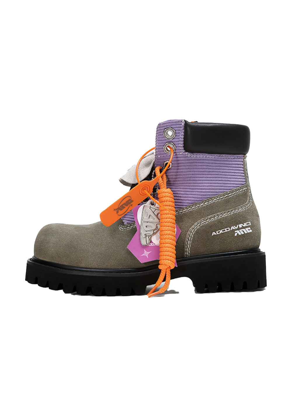 ADC丨Stardust Series Martin Boots-Gray&Purple - PSYLOS 1, ADC丨Stardust Series Martin Boots-Gray&Purple, Boots, ADC, PSYLOS 1