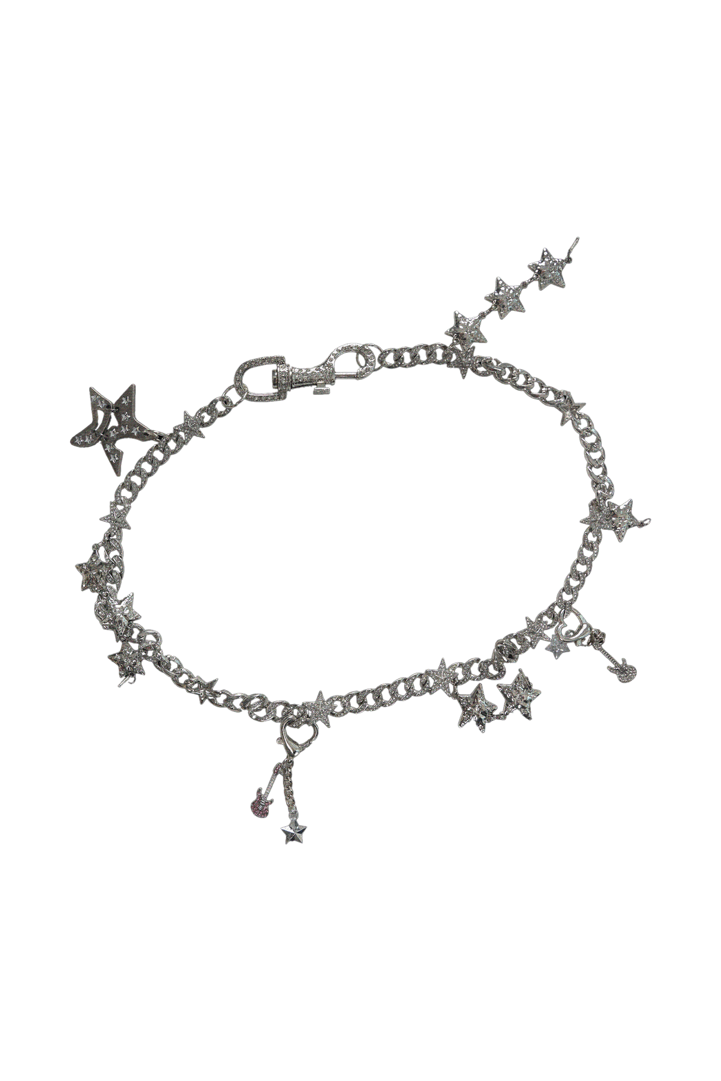 ALL STAR Heavy Rhinestone Star Waist Chain