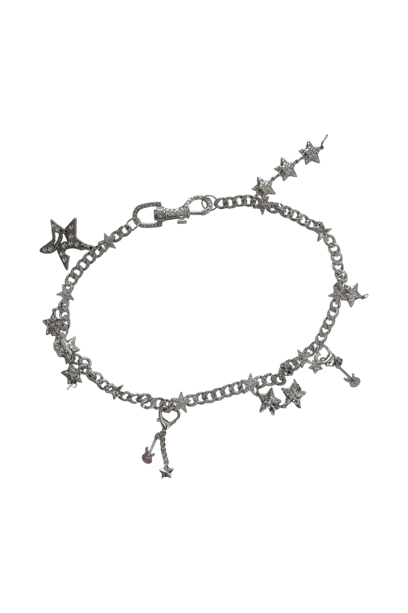 ALL STAR Heavy Rhinestone Star Waist Chain