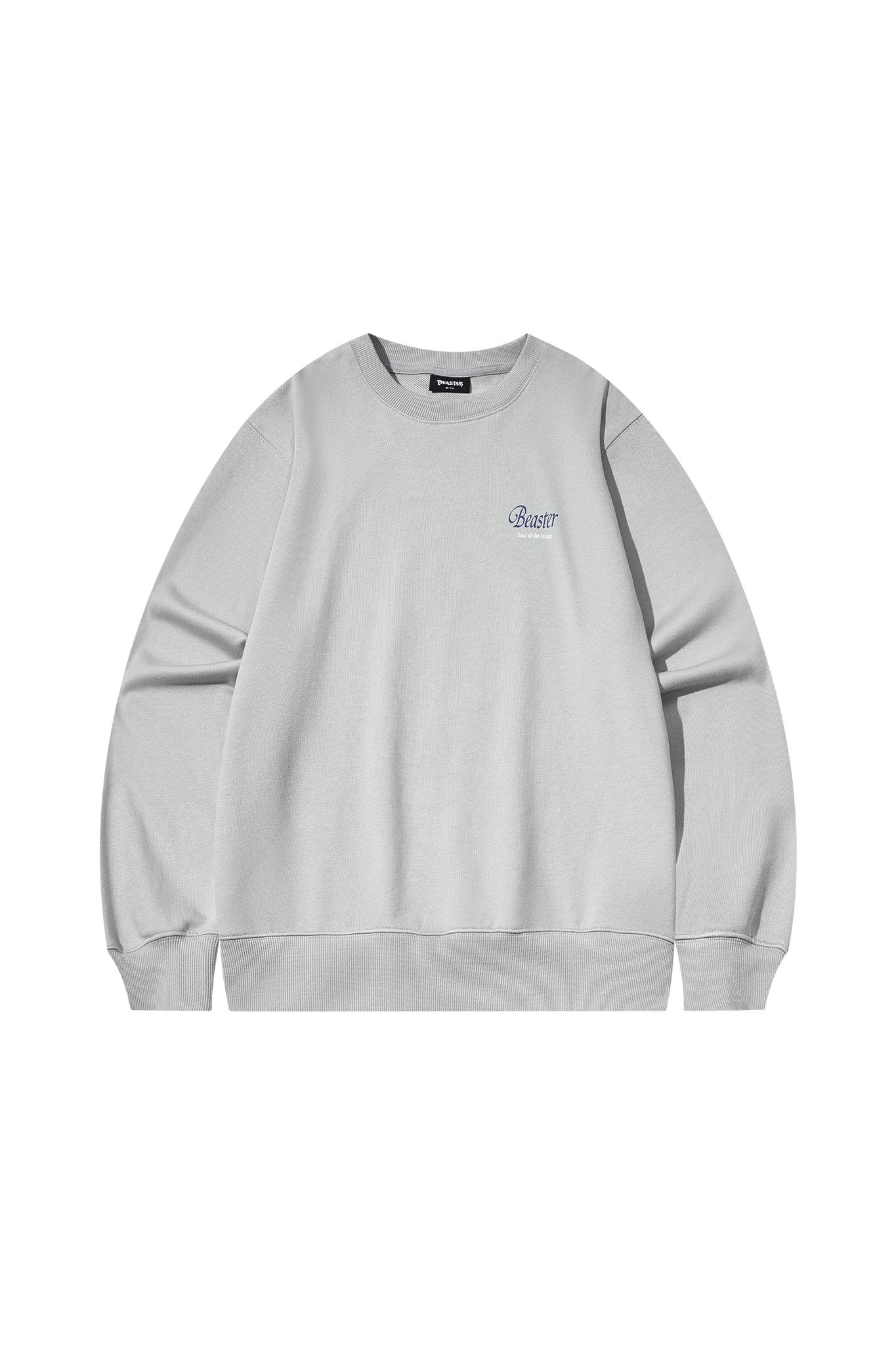 Crew Neck Sweatshirt With Hot Stamping Printing