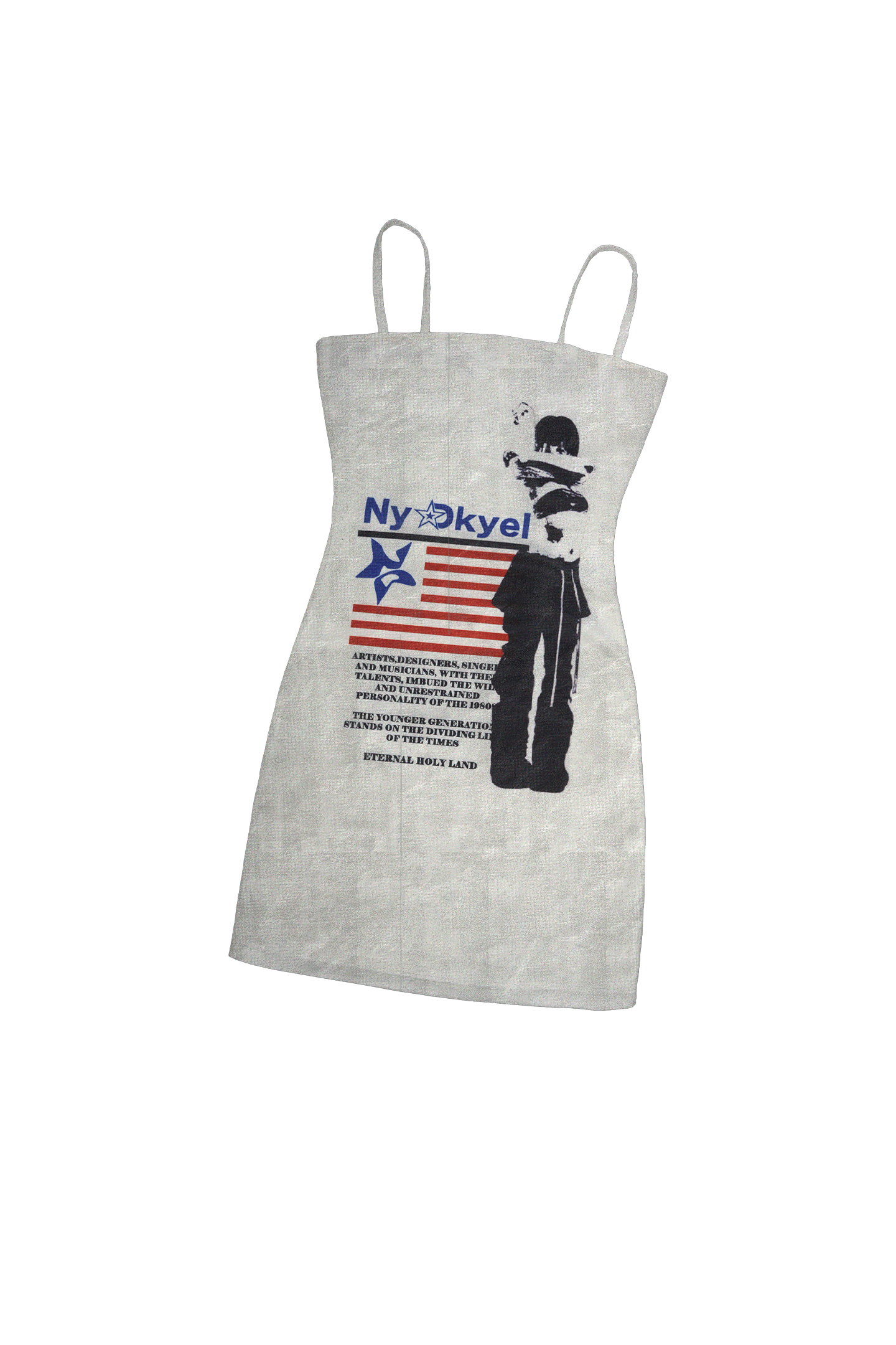 Flag Print Anti-Exposure Dress - PSYLOS 1, Flag Print Anti-Exposure Dress, Dresses, NyDkyel, PSYLOS 1