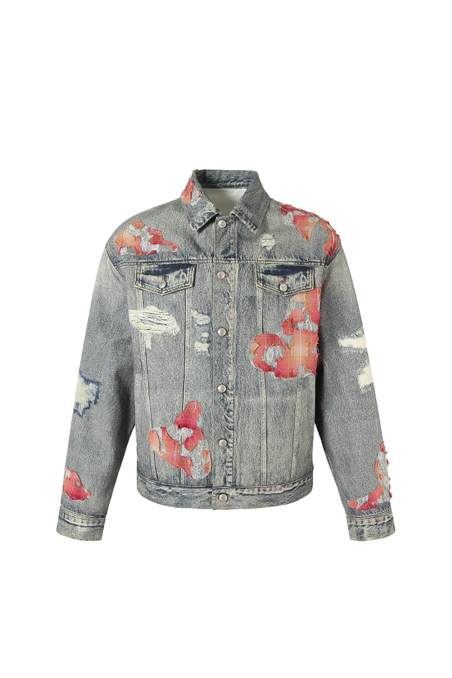 Sunset Cloud Lace Print Denim Jacket/Pants