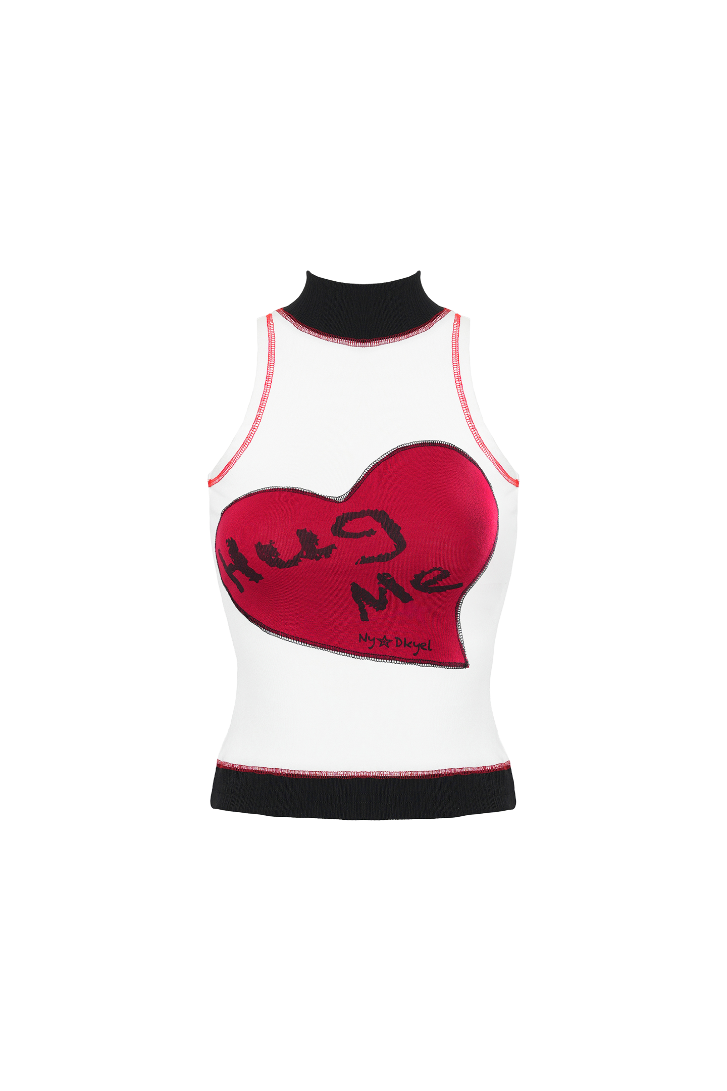 Hand-Painted Heart-Shaped Vintage Patch Vest