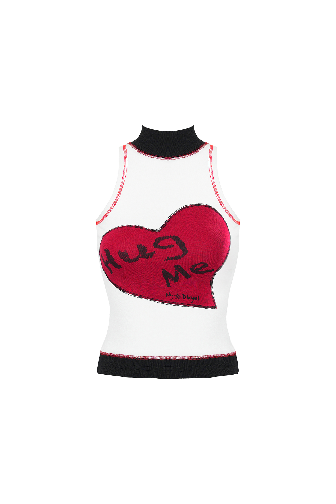 Hand-Painted Heart-Shaped Vintage Patch Vest