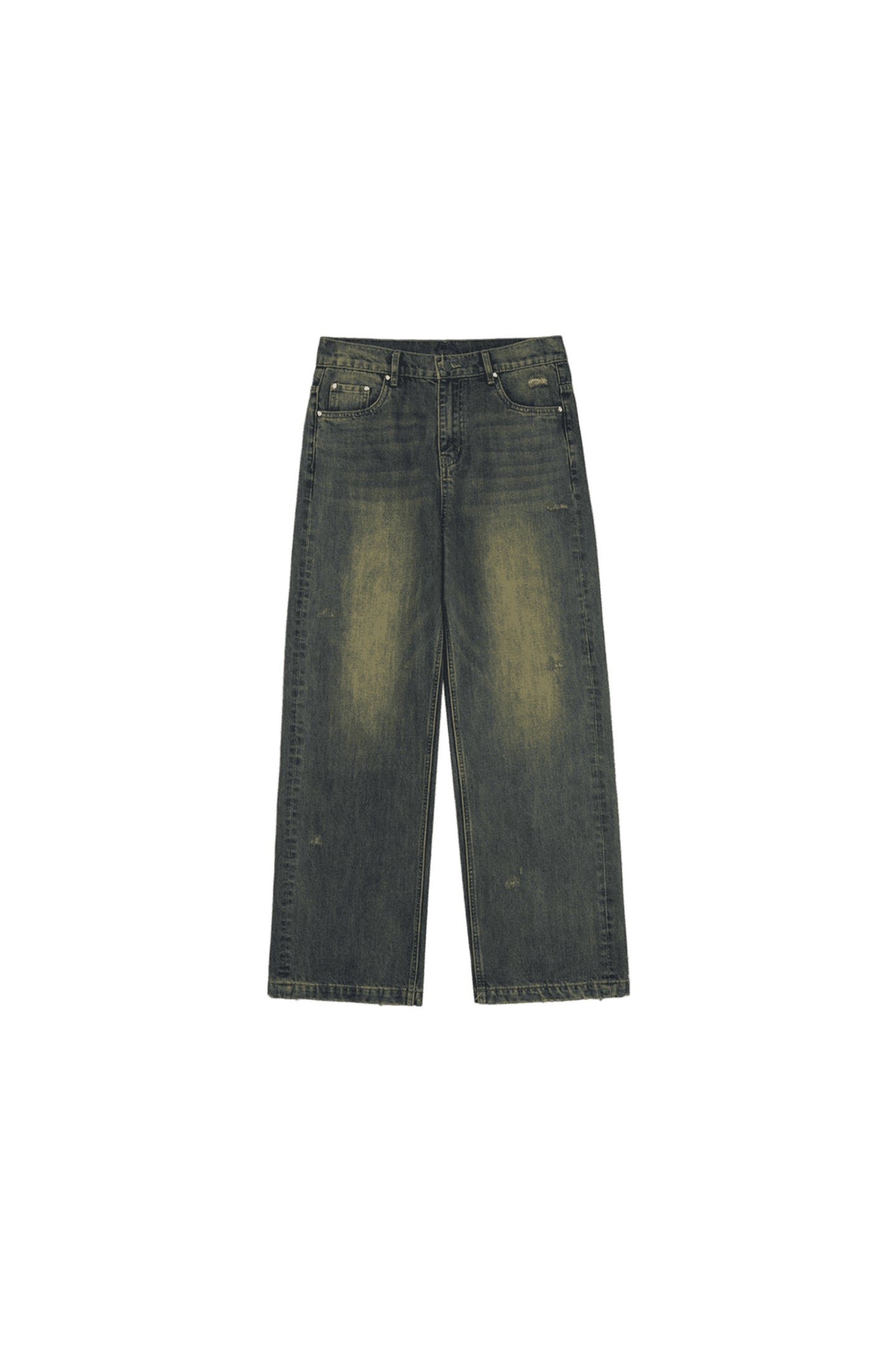 Yellow Mud Distressed Jeans