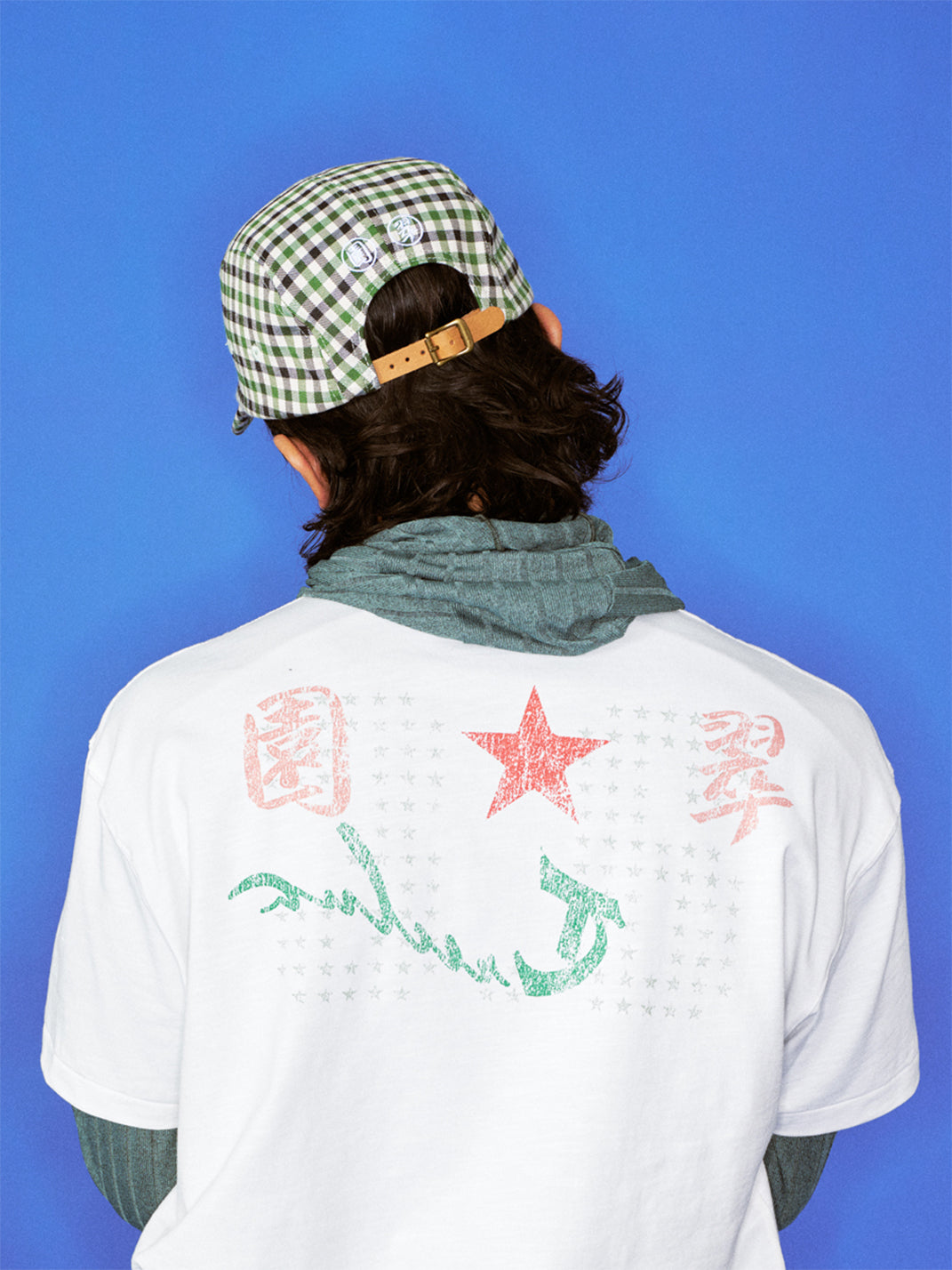 TREclub | Green Plaid Embroidered Five-Panel Cap - PSYLOS 1, TREclub | Green Plaid Embroidered Five-Panel Cap, cap, TREclub•JAPAN, PSYLOS 1