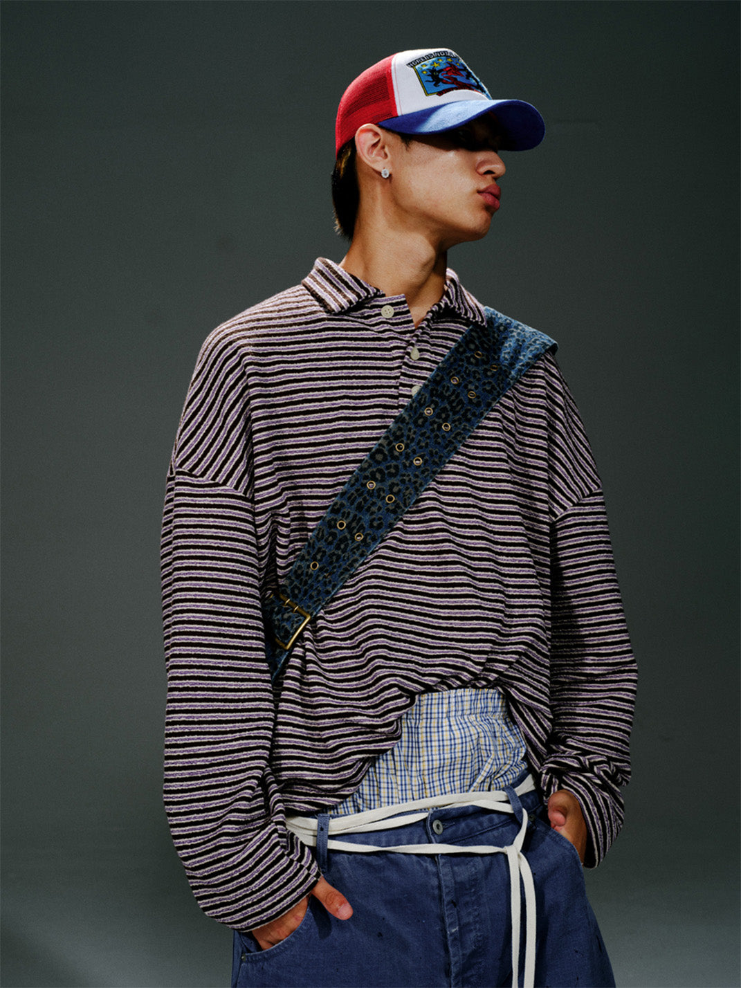 TREclub | Tiered Snow Stripe Polo Shirt - PSYLOS 1, TREclub | Tiered Snow Stripe Polo Shirt, Polo Shirt, TREclub•JAPAN, PSYLOS 1