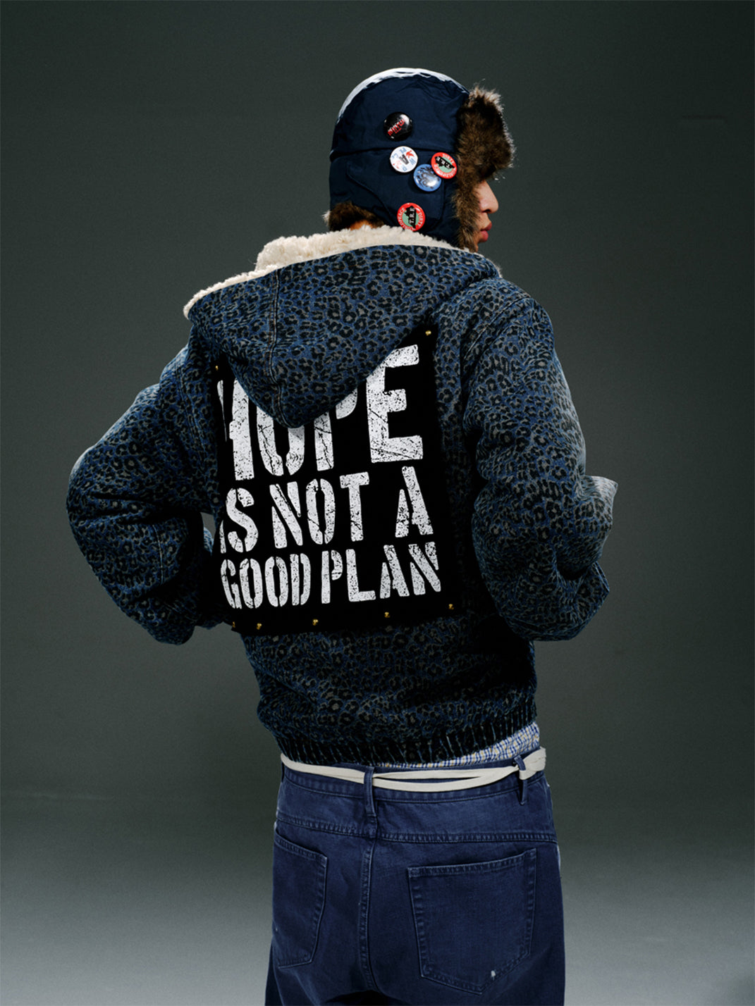 TREclub | Leopard Patch Aviator Jacket - PSYLOS 1, TREclub | Leopard Patch Aviator Jacket, Jackets, TREclub•JAPAN, PSYLOS 1