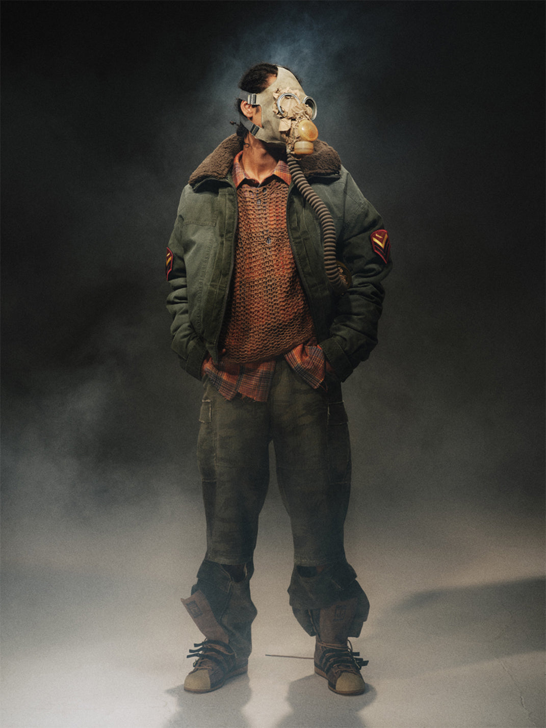 TREclub | Washed Green Aviator Jacket - PSYLOS 1, TREclub | Washed Green Aviator Jacket, Jackets, TREclub•JAPAN, PSYLOS 1