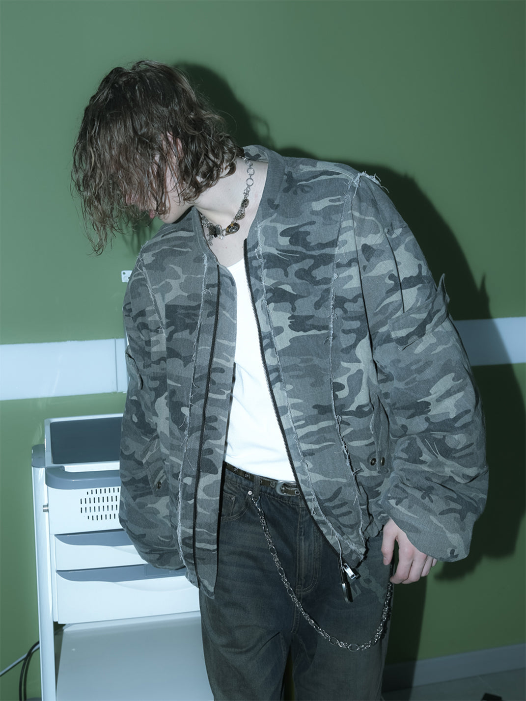 TREclub |  Thick Camouflage Bomber Jacket - PSYLOS 1, TREclub |  Thick Camouflage Bomber Jacket, Jackets, TREclub•JAPAN, PSYLOS 1