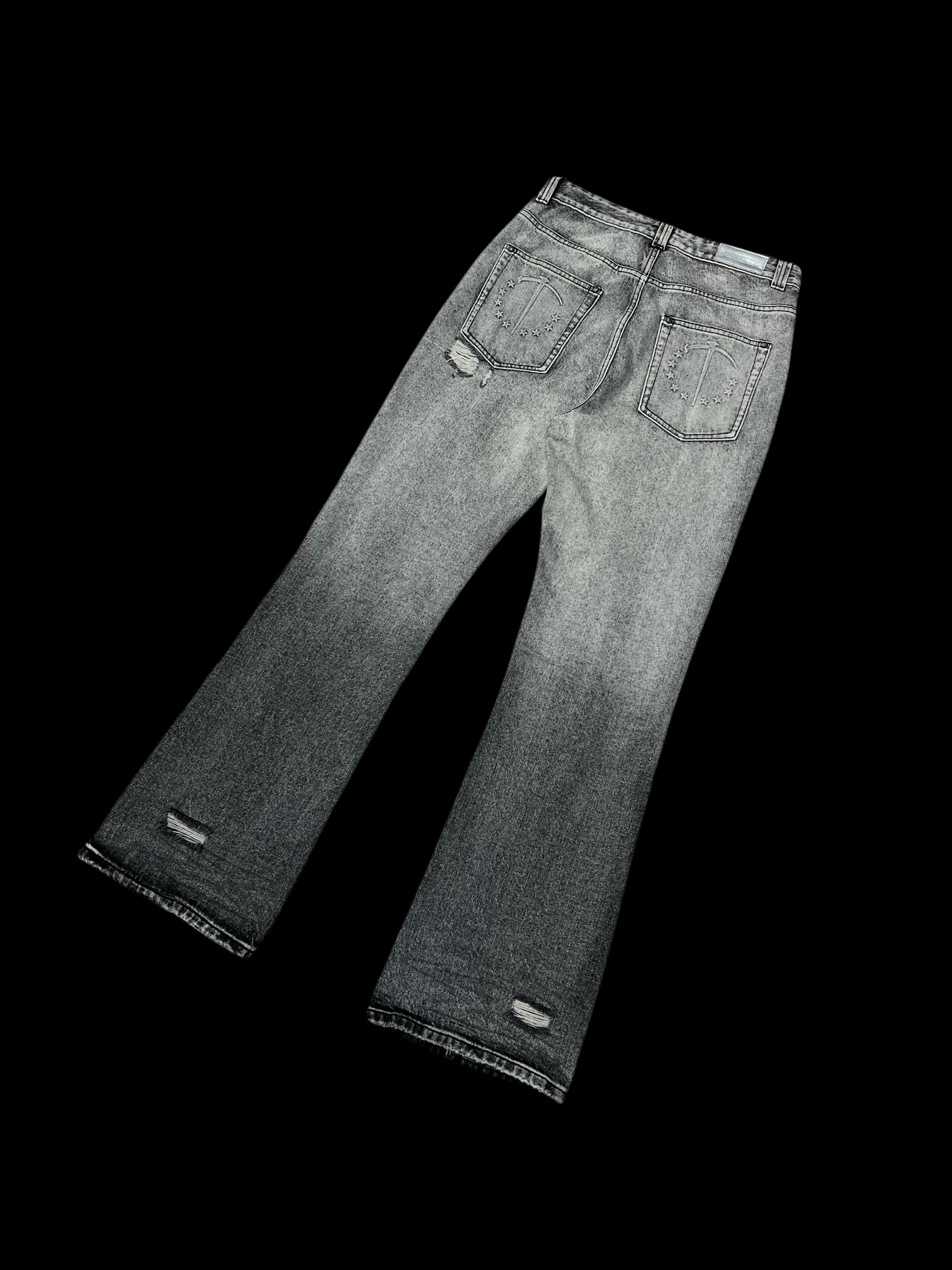 White Lime Plaster Washed Distressed Jeans - PSYLOS 1, White Lime Plaster Washed Distressed Jeans, Jeans, TecNineGroup, PSYLOS 1