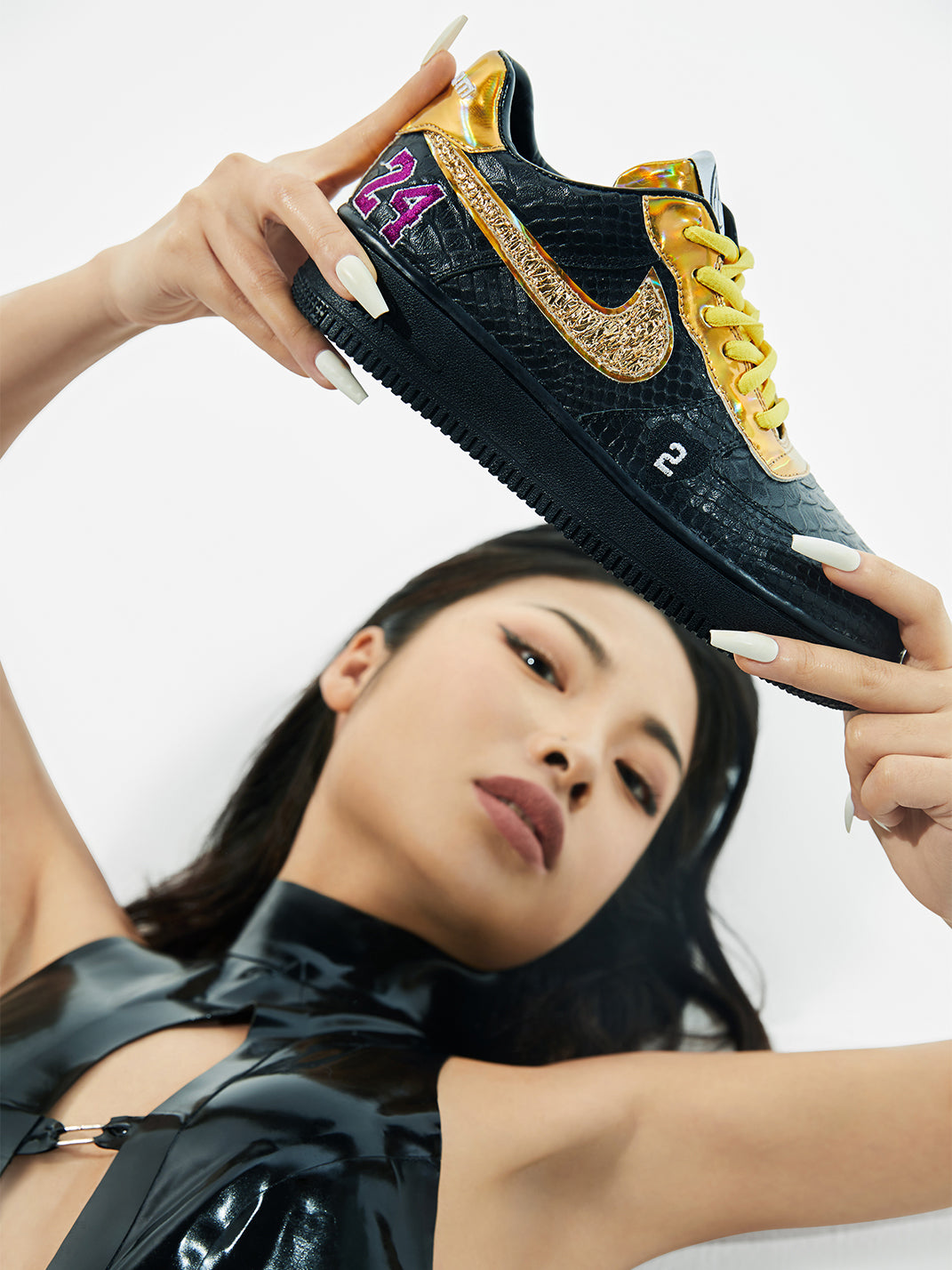 CIRCLECUSTOM丨 AF1“Soul Faith”Series  [black Manba]  Customization - PSYLOS 1, CIRCLECUSTOM丨 AF1“Soul Faith”Series  [black Manba]  Customization, Canvas Sneakers, CIRCLECUSTOM, PSYLOS 1