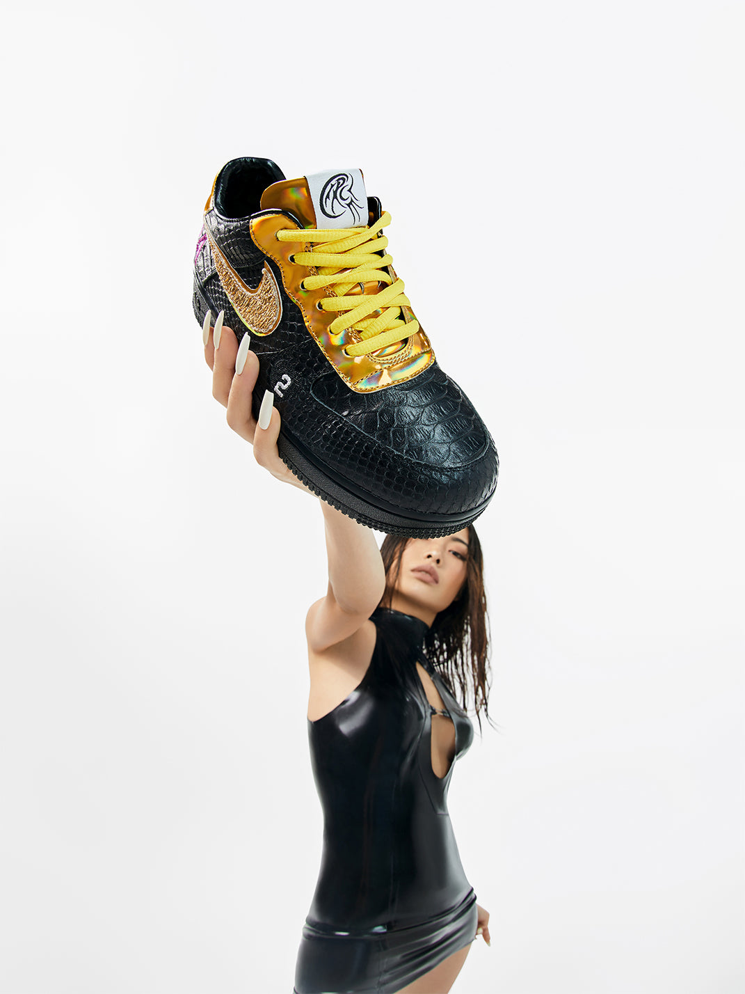 CIRCLECUSTOM丨 AF1“Soul Faith”Series  [black Manba]  Customization - PSYLOS 1, CIRCLECUSTOM丨 AF1“Soul Faith”Series  [black Manba]  Customization, Canvas Sneakers, CIRCLECUSTOM, PSYLOS 1