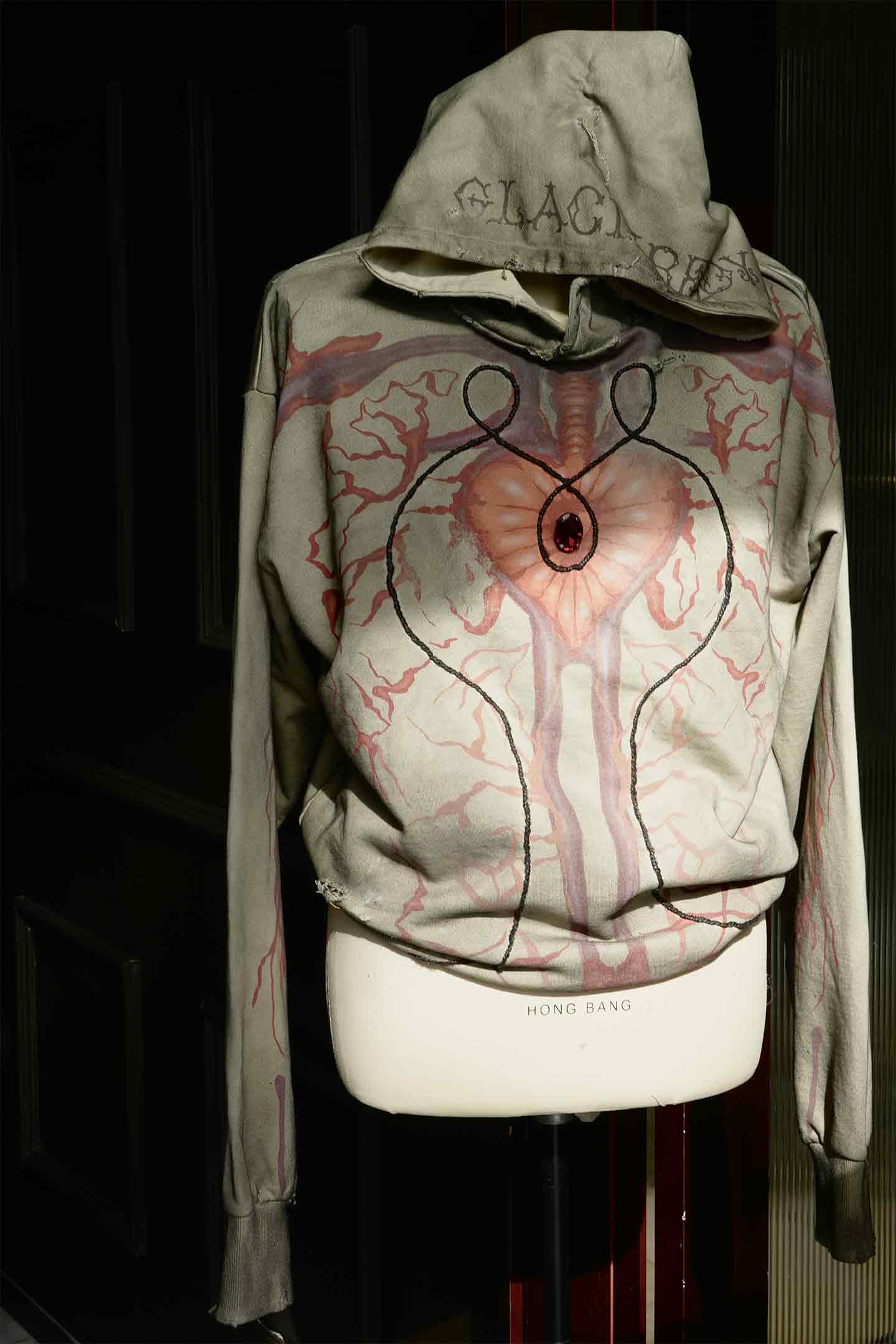 GLACIERBOY丨RAP STAR SERIES Mud-Dyed Heart Pearl Hoodie - PSYLOS 1, GLACIERBOY丨RAP STAR SERIES Mud-Dyed Heart Pearl Hoodie, Hoodie, GLACIERBOY•JAPAN, PSYLOS 1