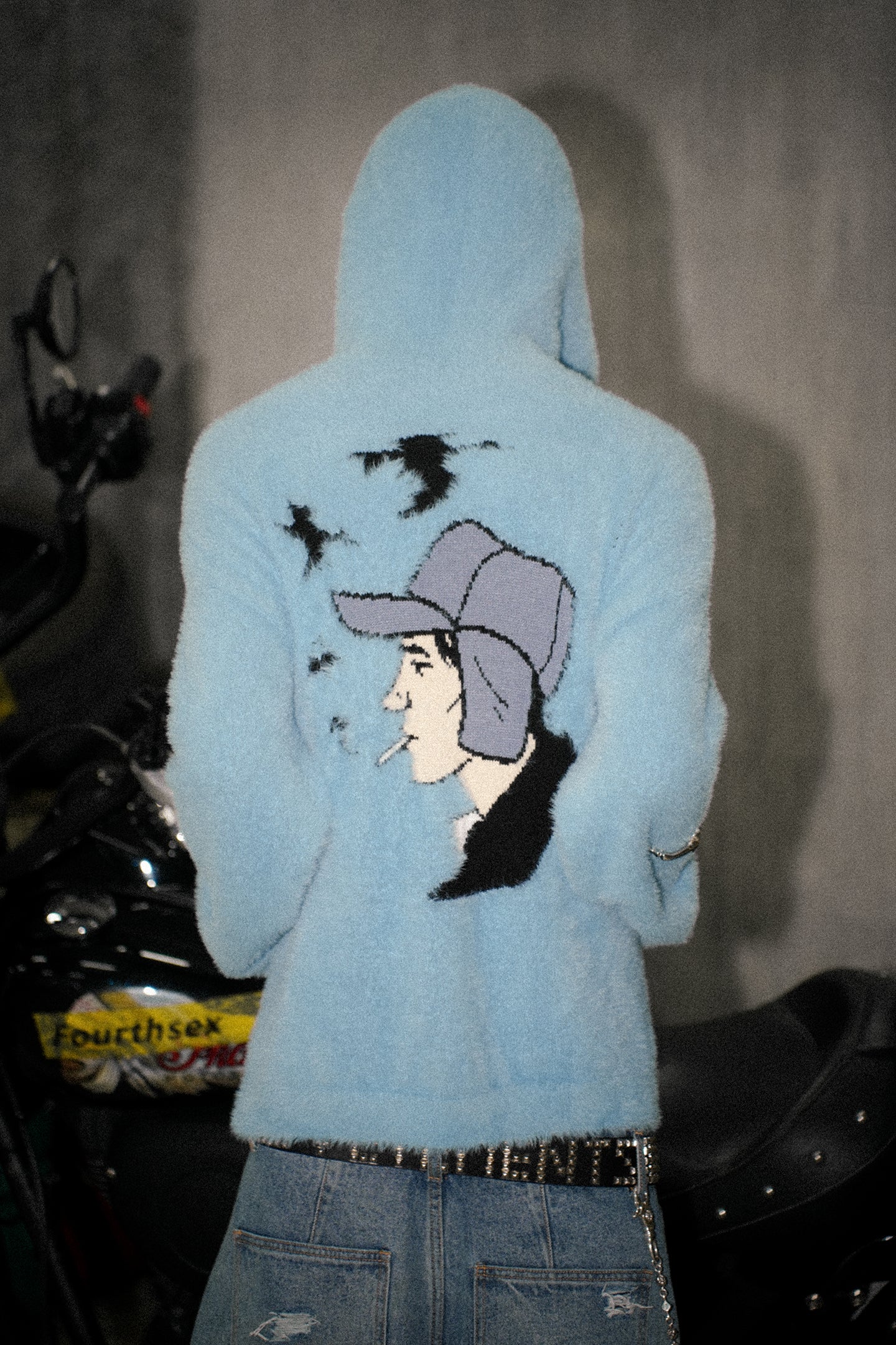 Cartoon Embroidered Hooded Jacket - PSYLOS 1, Cartoon Embroidered Hooded Jacket, Jacket, Fourth3ex, PSYLOS 1