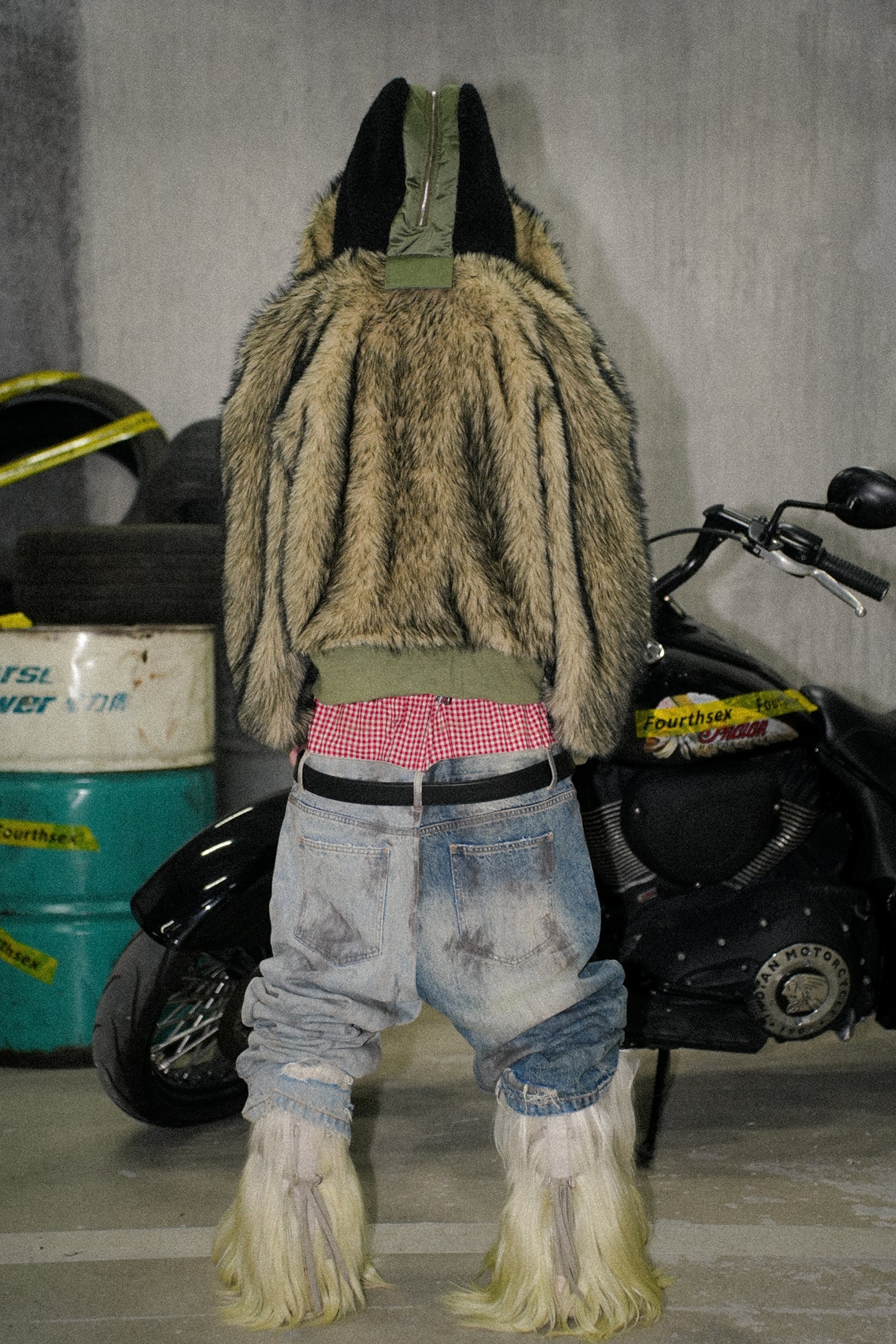 Rivet Fox Double-Sided Nylon Hood - PSYLOS 1, Rivet Fox Double-Sided Nylon Hood, Jacket, Fourth3ex, PSYLOS 1