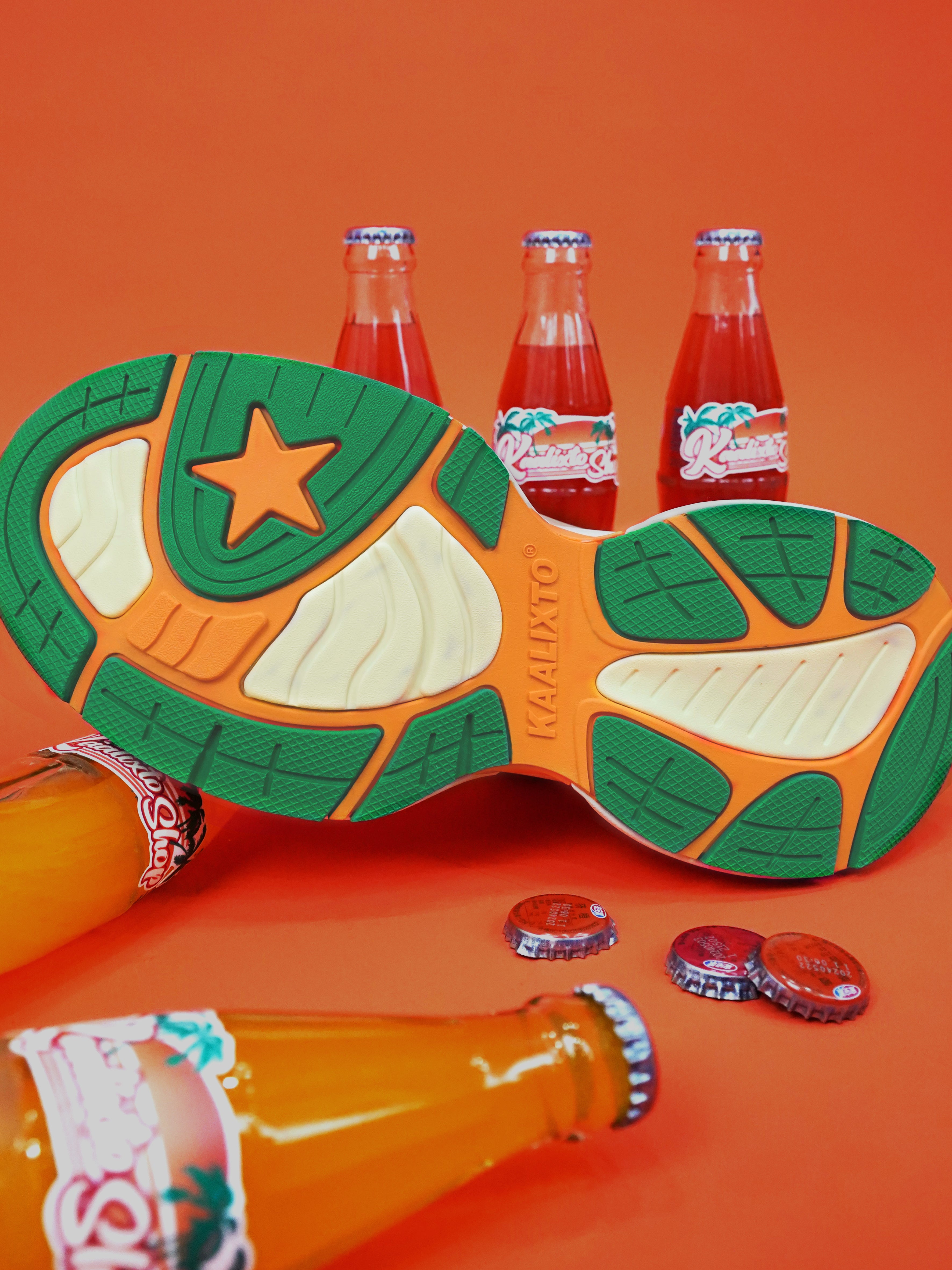 KAALIXTO丨Beige And Orange Color Matching Casual Breathable Dad Shoes - PSYLOS 1, KAALIXTO丨Beige And Orange Color Matching Casual Breathable Dad Shoes, Casual Sneakers, KAALIXTO•JAPAN, PSYLOS 1