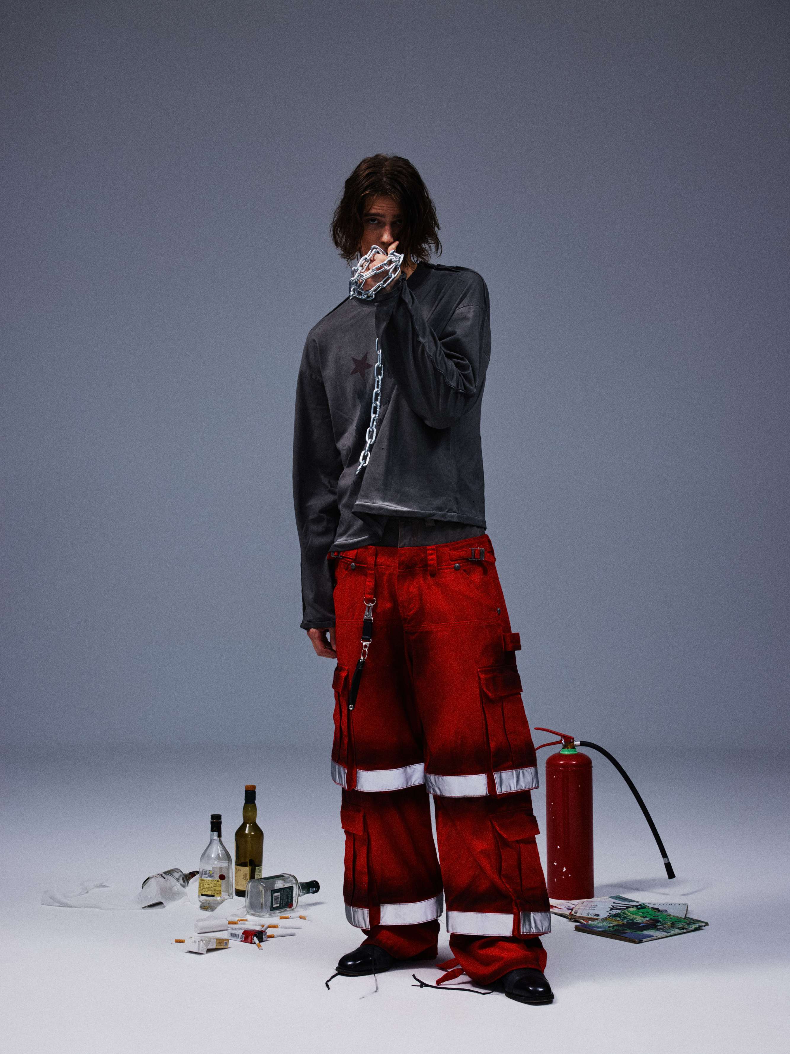 TecNineGroup丨DROP2 LABOURER CARGO PANTS - PSYLOS 1, TecNineGroup丨DROP2 LABOURER CARGO PANTS, Jeans, TecNineGroup, PSYLOS 1