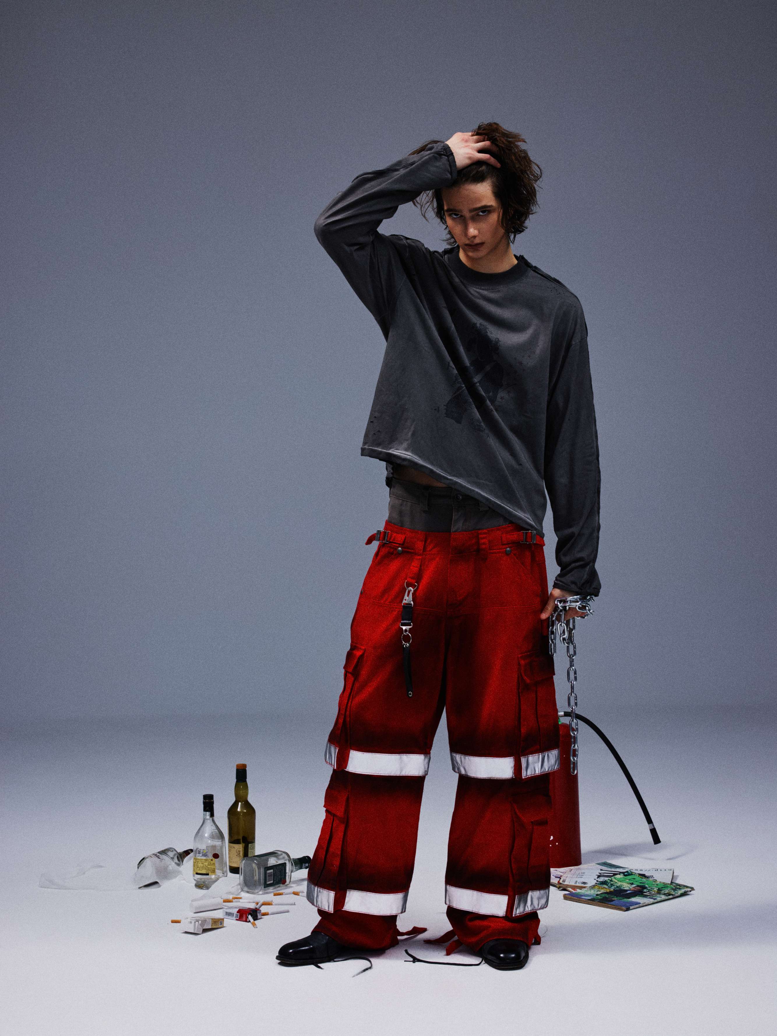 TecNineGroup丨DROP2 LABOURER CARGO PANTS - PSYLOS 1, TecNineGroup丨DROP2 LABOURER CARGO PANTS, Jeans, TecNineGroup, PSYLOS 1