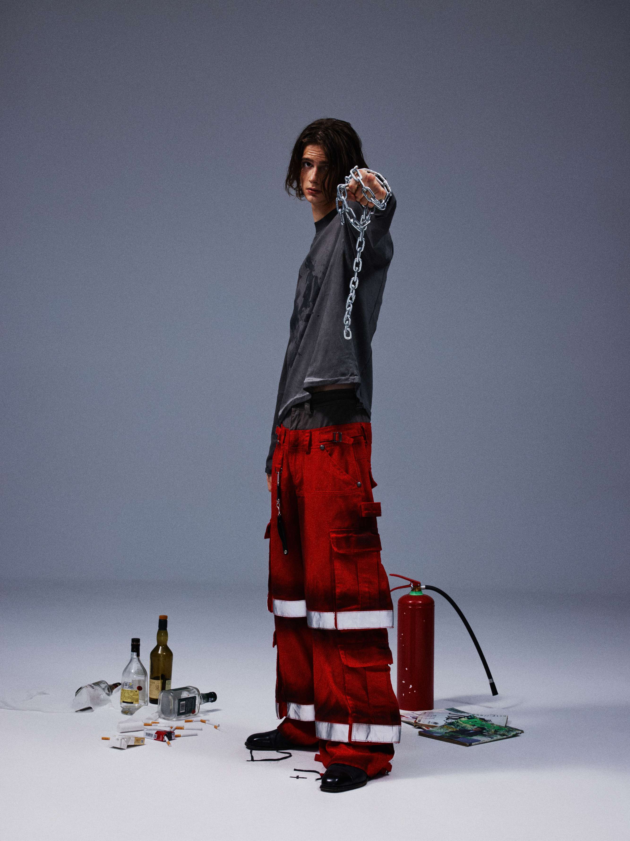 TecNineGroup丨DROP2 LABOURER CARGO PANTS - PSYLOS 1, TecNineGroup丨DROP2 LABOURER CARGO PANTS, Jeans, TecNineGroup, PSYLOS 1