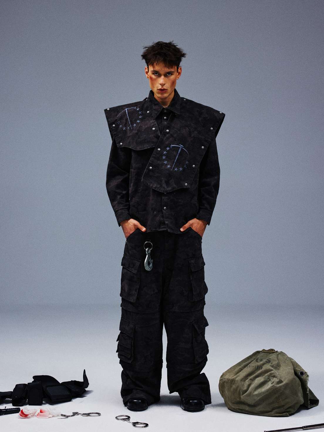 Detachable Camo Work Shirt Jacket - PSYLOS 1, Detachable Camo Work Shirt Jacket, Jacket, TecNineGroup, PSYLOS 1