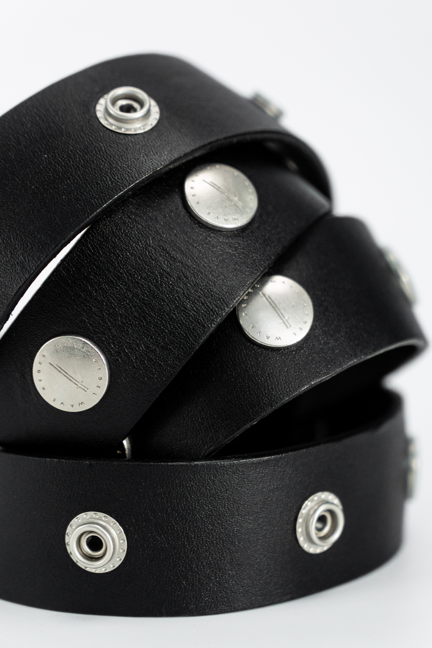 REBEL WAVE丨"SØL" Rivet Button Belt - PSYLOS 1, REBEL WAVE丨"SØL" Rivet Button Belt, Belt, REBEL WAVE•JAPAN, PSYLOS 1