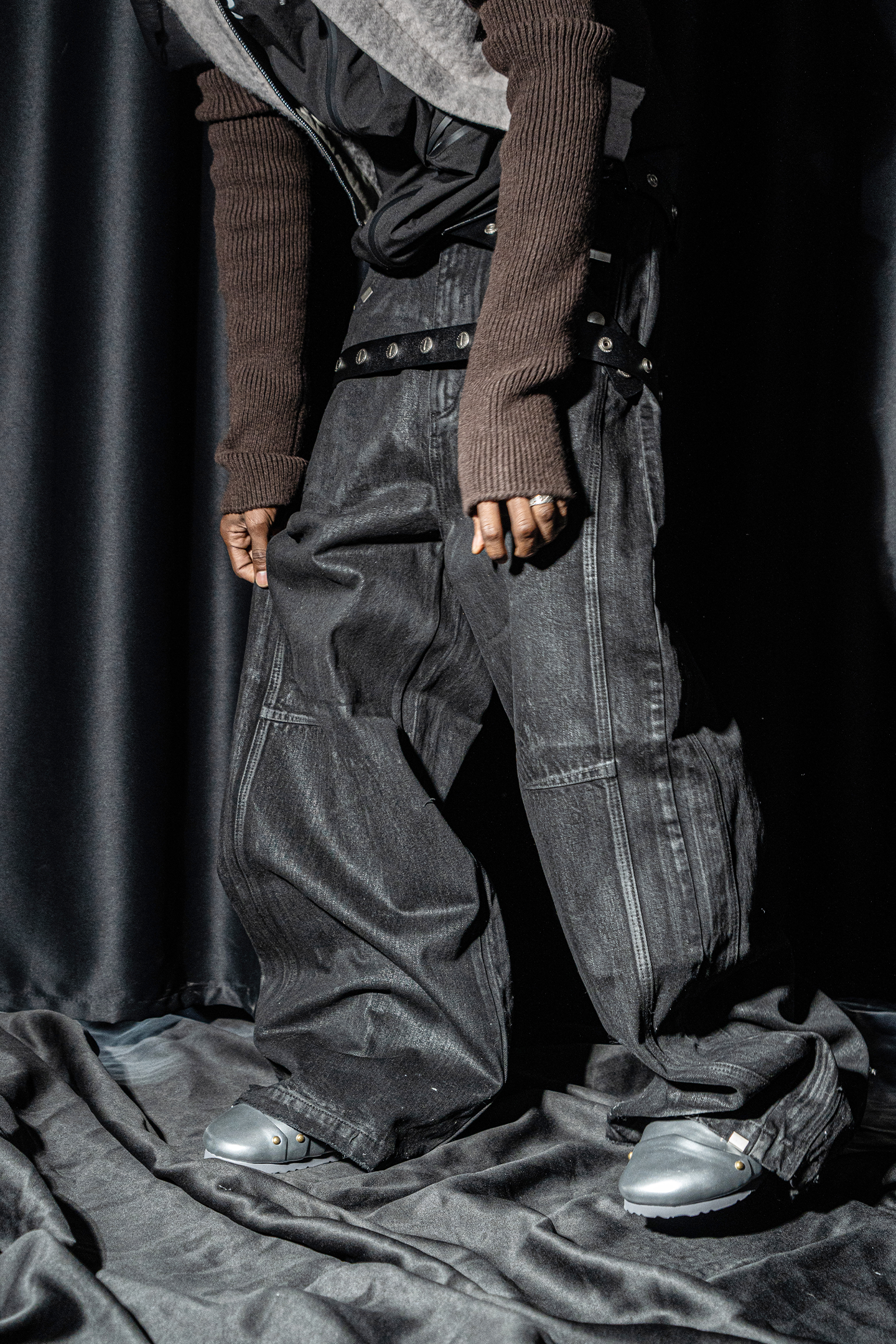 REBEL WAVE丨"SØL" Rivet Button Belt - PSYLOS 1, REBEL WAVE丨"SØL" Rivet Button Belt, Belt, REBEL WAVE•JAPAN, PSYLOS 1