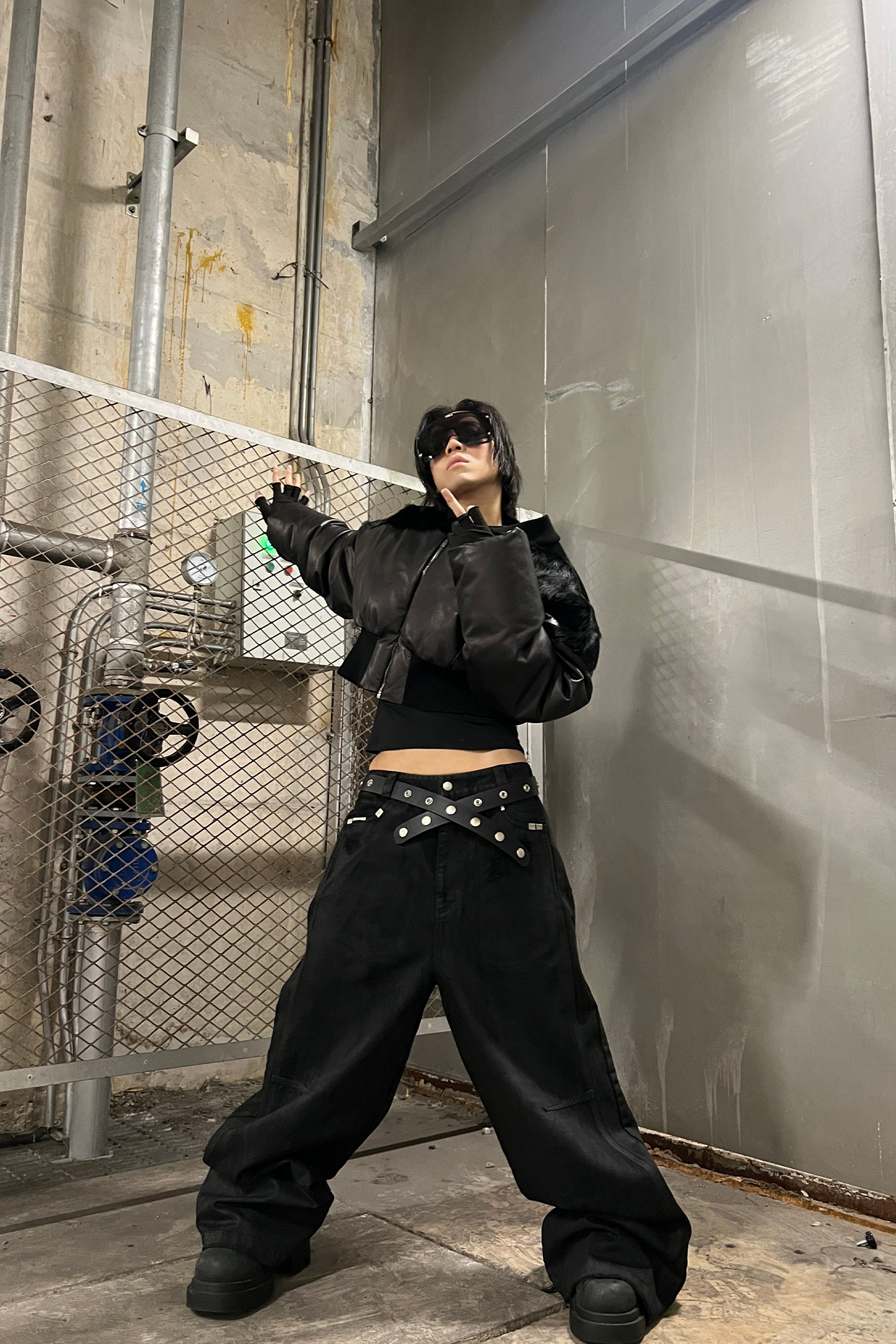 REBEL WAVE丨"SØL" Rivet Button Belt - PSYLOS 1, REBEL WAVE丨"SØL" Rivet Button Belt, Belt, REBEL WAVE•JAPAN, PSYLOS 1