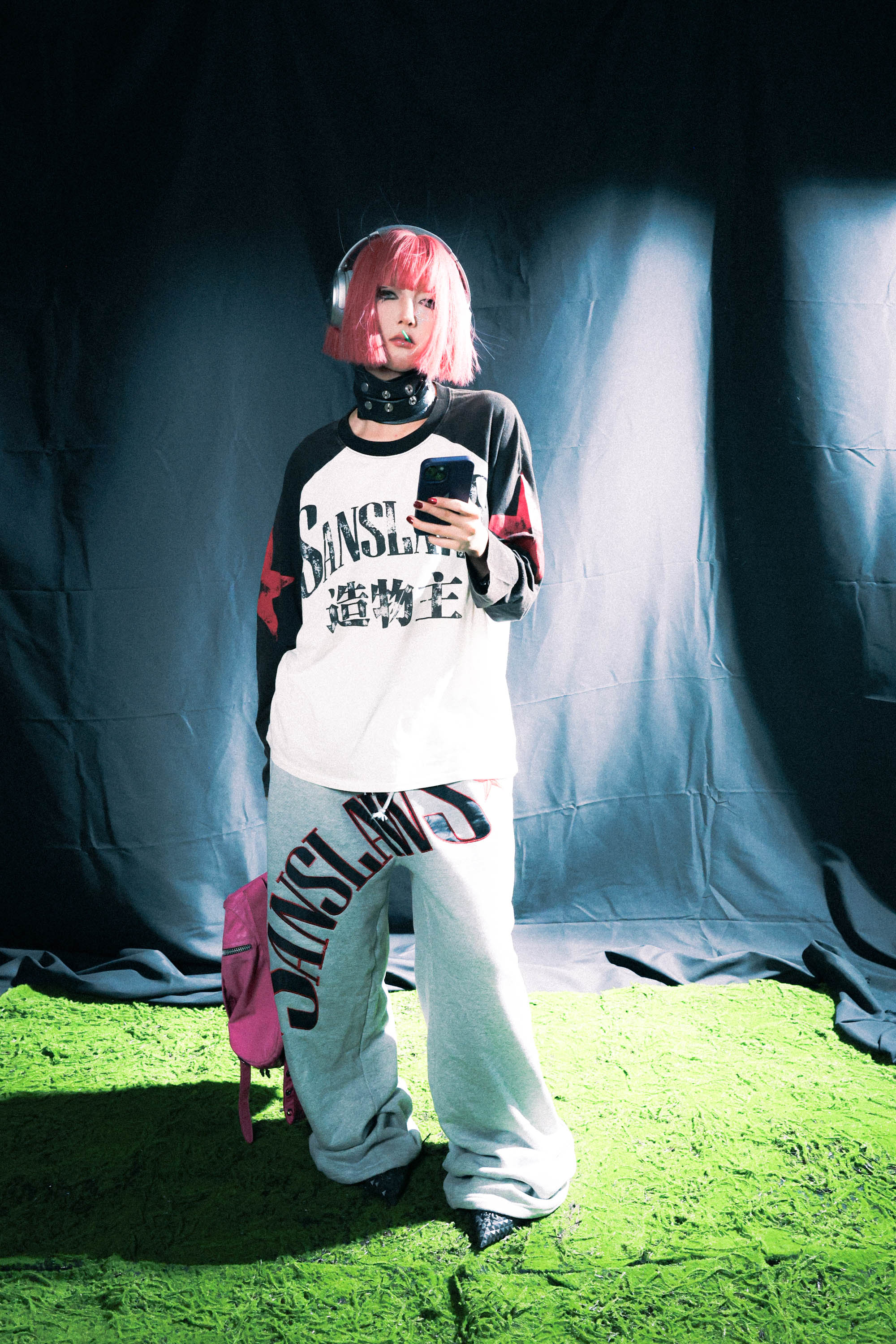 SANSLAWS丨Logo Patches Embroidered Sweatpants - PSYLOS 1, SANSLAWS丨Logo Patches Embroidered Sweatpants, Pants, SANSLAWS, PSYLOS 1