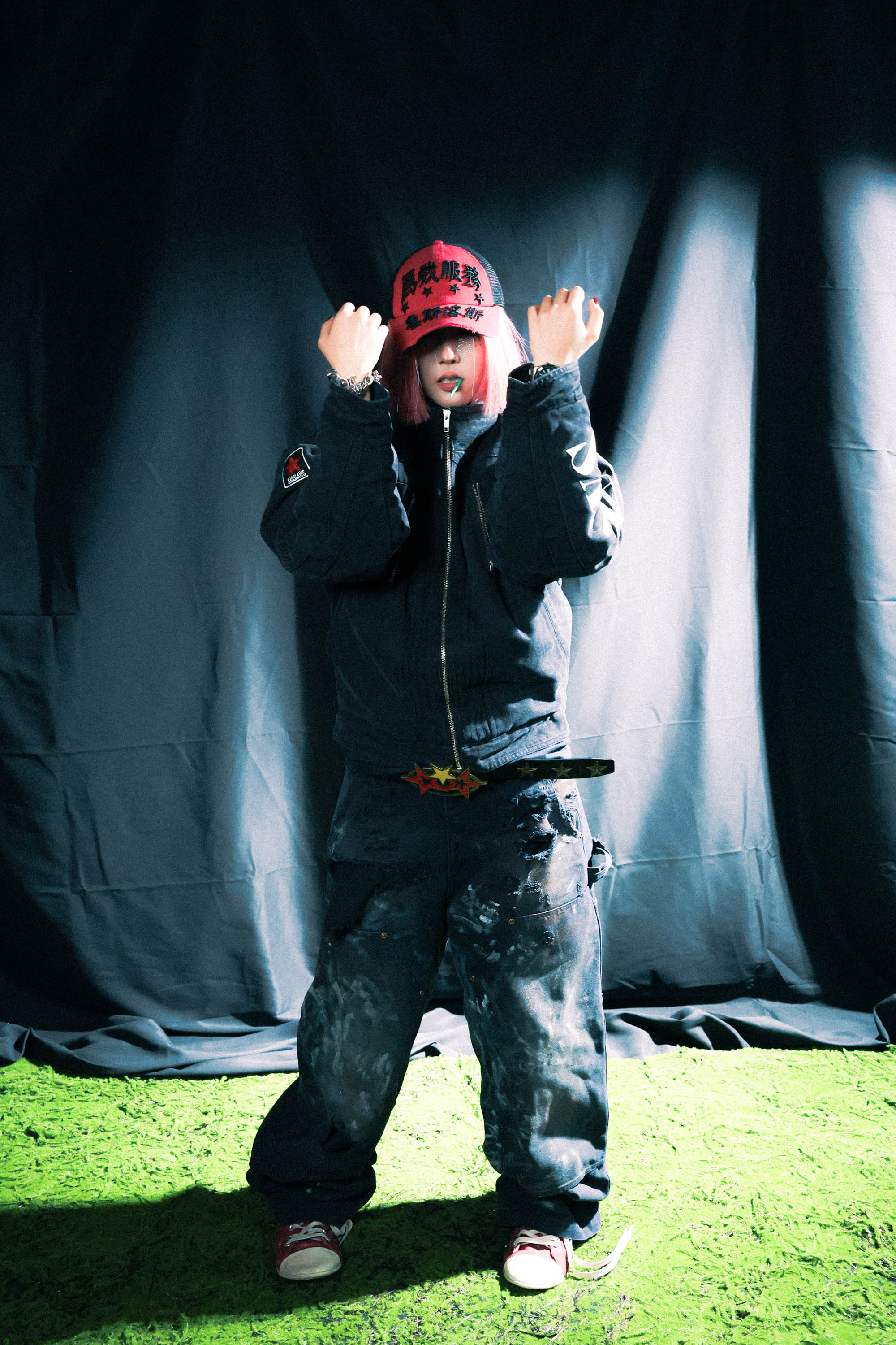 SANSLAWS丨Tiger Stripe Stretch Flared Jeans - PSYLOS 1, SANSLAWS丨Tiger Stripe Stretch Flared Jeans, Jeans, SANSLAWS, PSYLOS 1