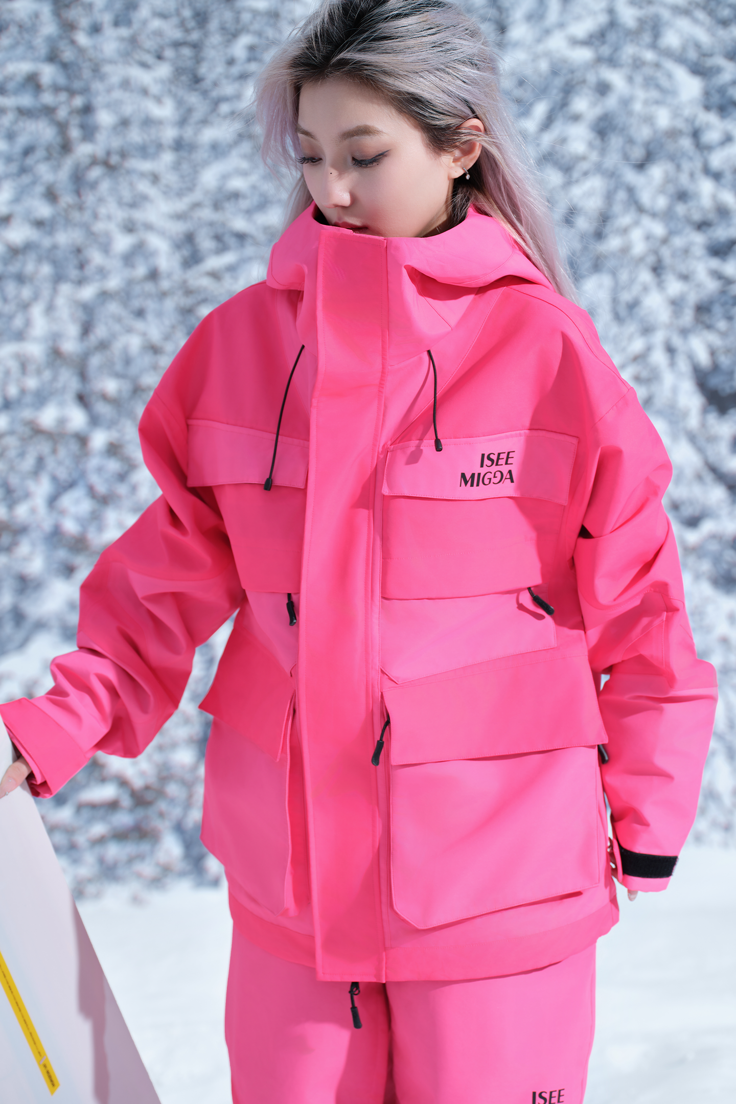 [Pink Mecha] Ski Suit Snowboard Suit