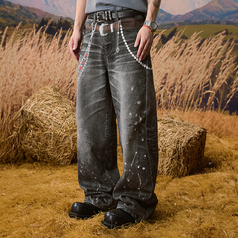 YADcrew丨3D Printed Street Vintage Jeans - PSYLOS 1, YADcrew丨3D Printed Street Vintage Jeans, Jeans, YADcrew•JAPAN, PSYLOS 1