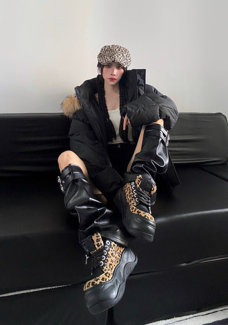 FYSPR丨Leopard Chunky Wave Sneakers - PSYLOS 1, FYSPR丨Leopard Chunky Wave Sneakers, Chunky Sneakers, FYSPR•JAPAN, PSYLOS 1