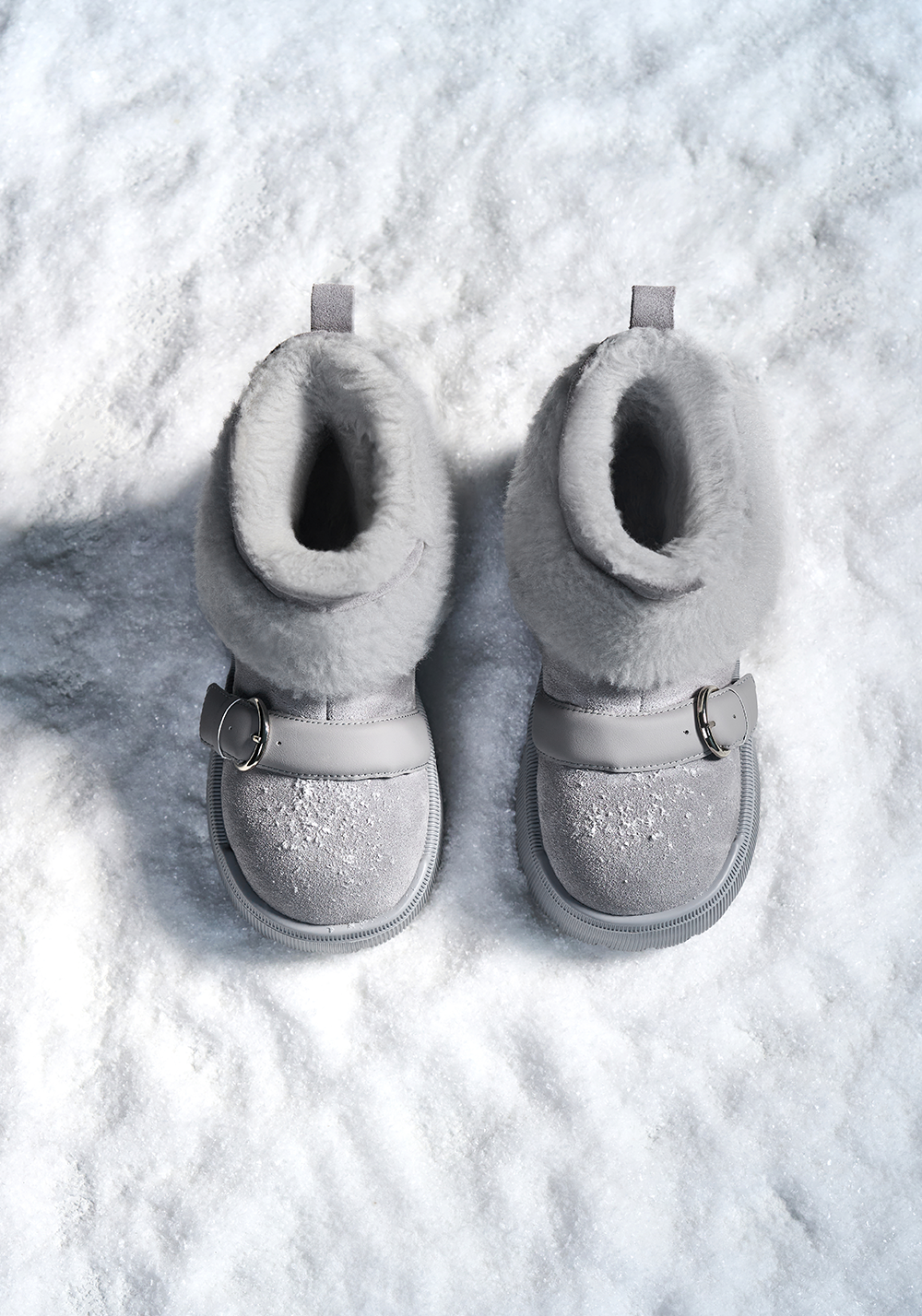 SMILEY丨Short Snow Boots-Gray - PSYLOS 1, SMILEY丨Short Snow Boots-Gray, Boots, SMILEY•JAPAN, PSYLOS 1