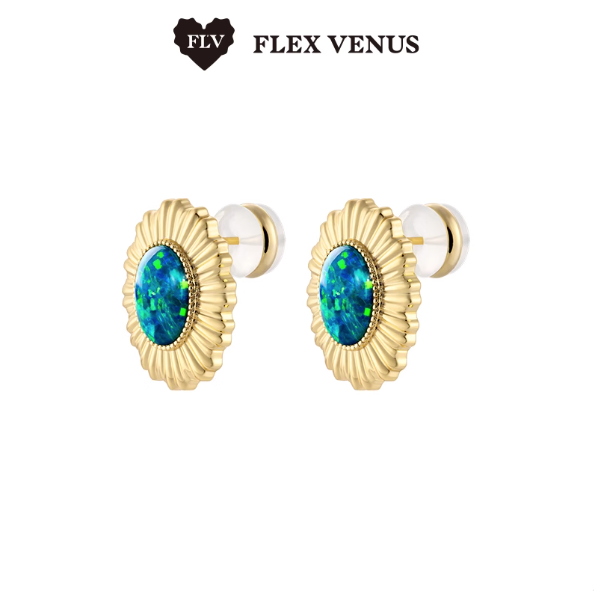 FLV Vintage Palette Opal Stud Earrings