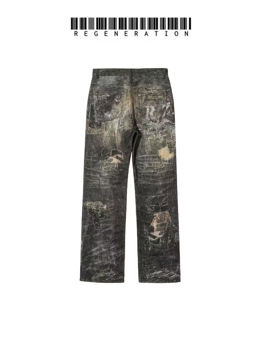 Distressed Vintage Boro Pants