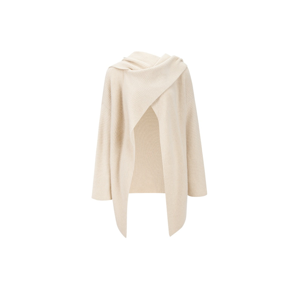 CASHMERE Cashmere Design Coat-Flower Camel